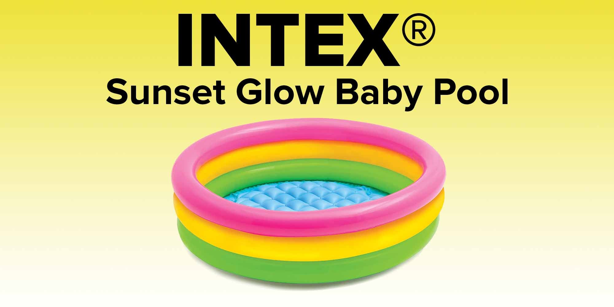 Intex Sunset Glow Baby Pool 24" x 8.5" For Age 1-3 