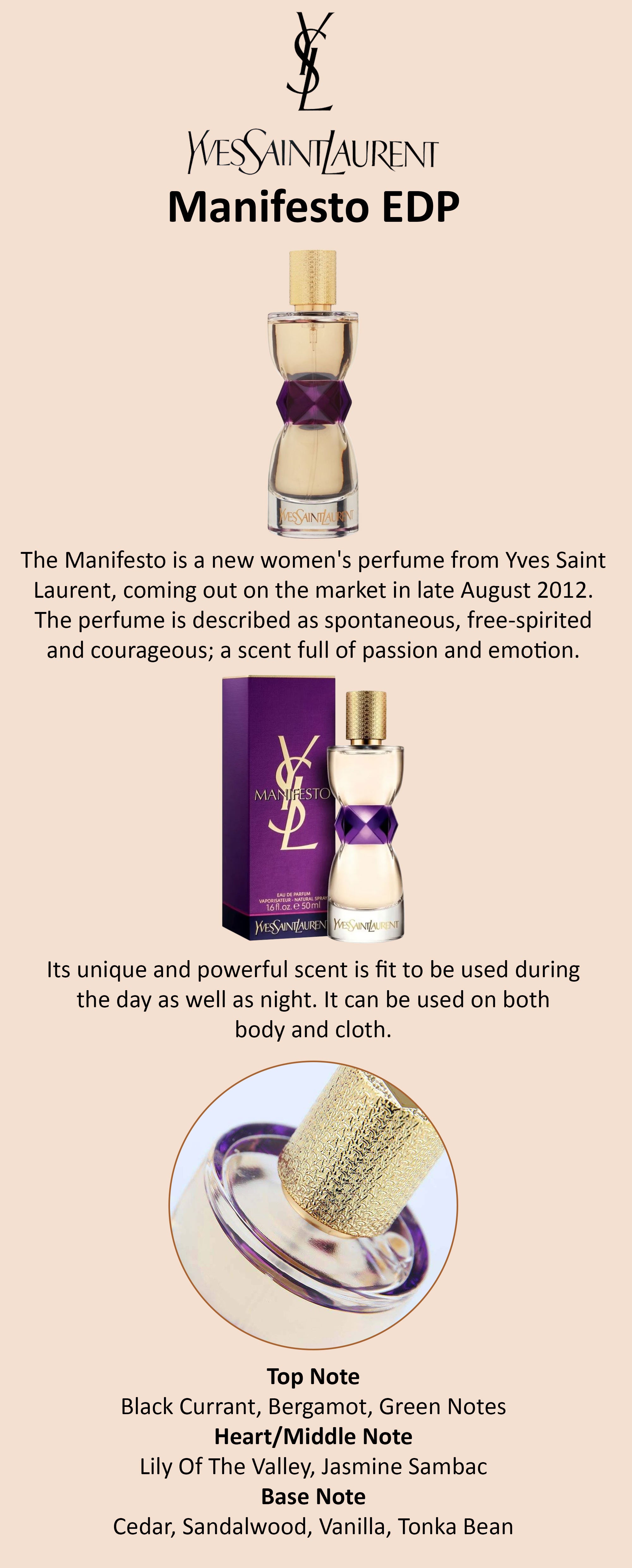 Manifesto Yves Saint Laurent perfume - a fragrance for women 2012