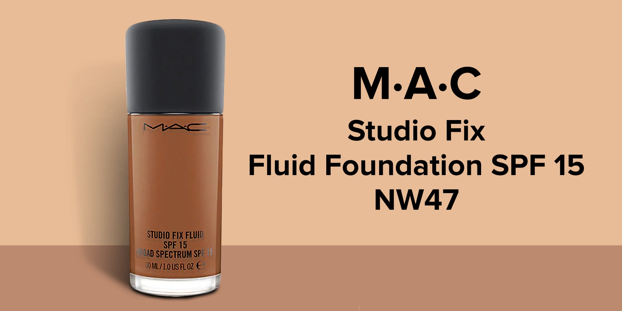 Studio Fix Fluid Foundation SPF15 NW47 Brown KSA | Riyadh, Jeddah | SIVVI