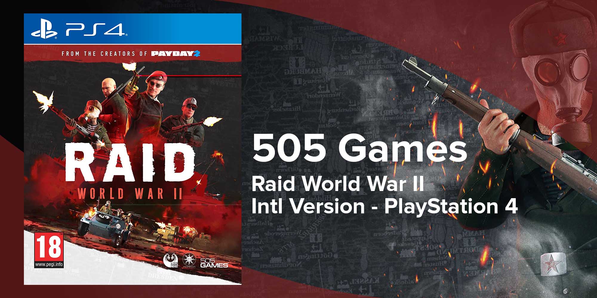 Shop 505 Games Raid World War Ii Intl Version Action Shooter Playstation 4 Ps4 Online In Dubai Abu Dhabi And All Uae