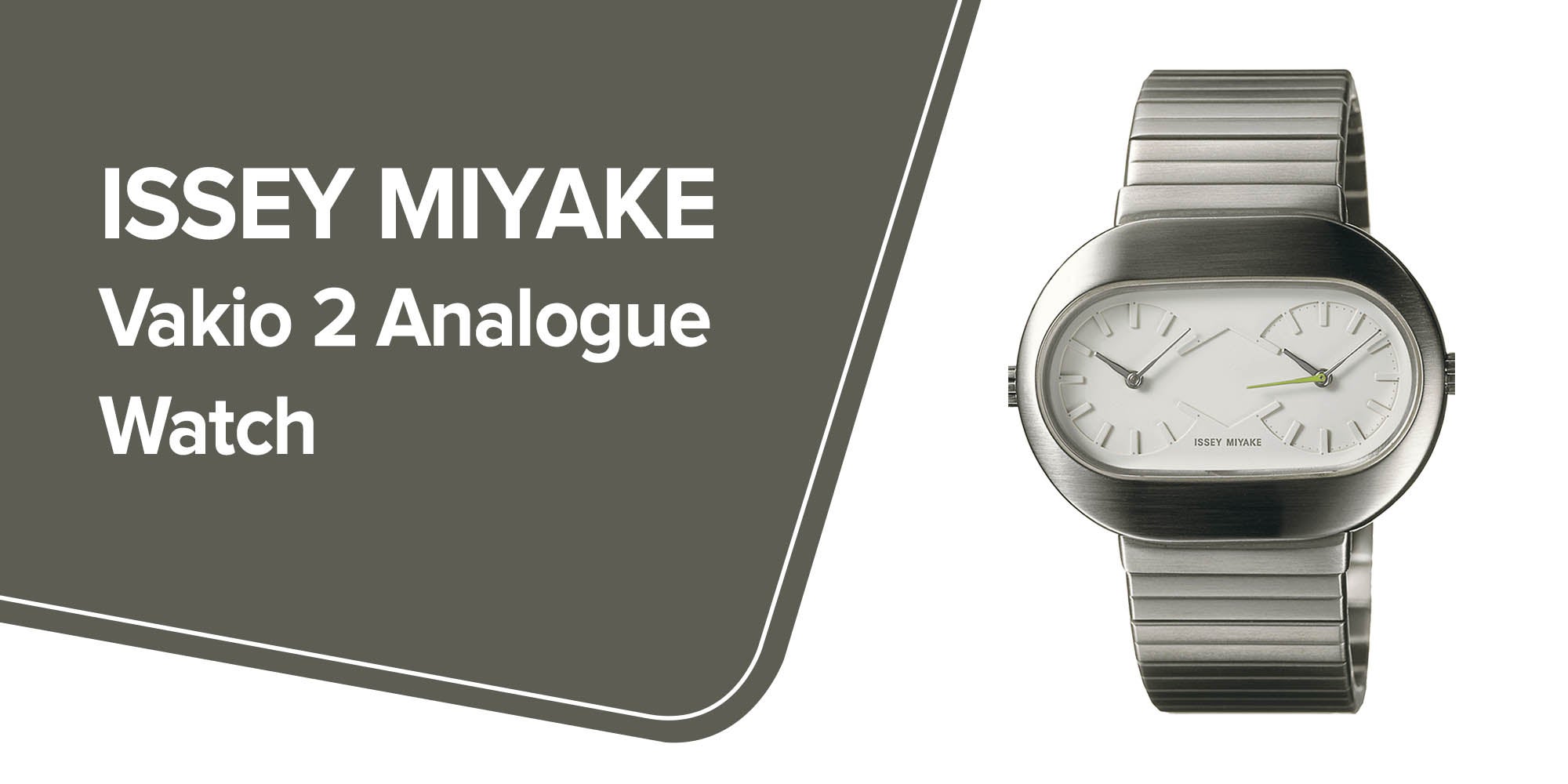 ISSEY MIYAKE Vakio 2 Analog Watch ISM60159 - 44 mm - Silver UAE