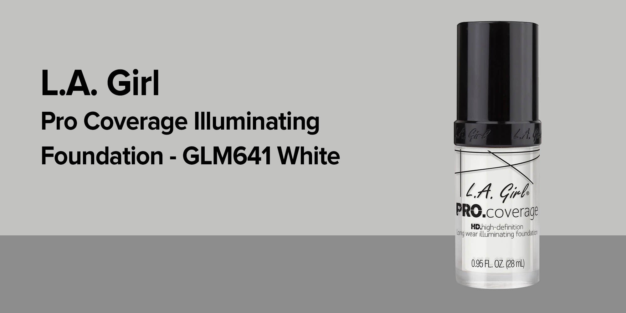 LA Girl Pro Coverage HD Long Wear Illuminating Foundation GLM641 White  Egypt