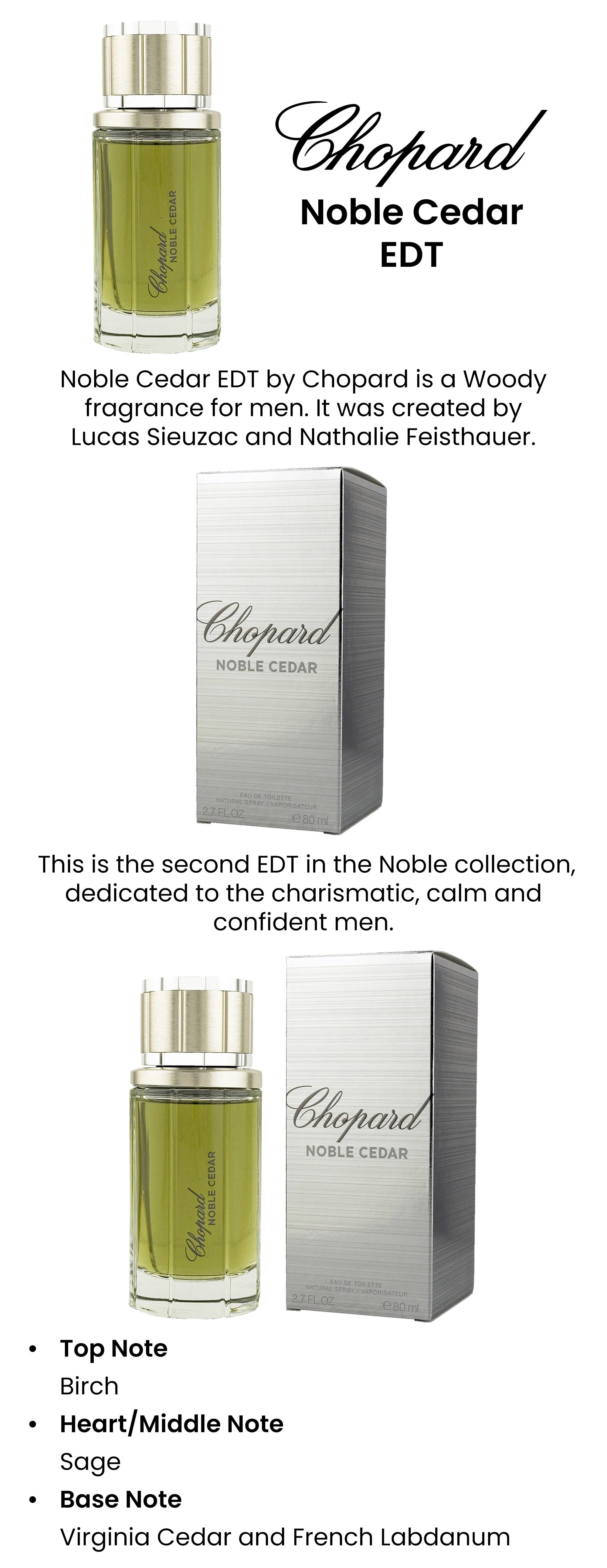 Chopard Noble Cedar EDT 80ml KSA Riyadh Jeddah