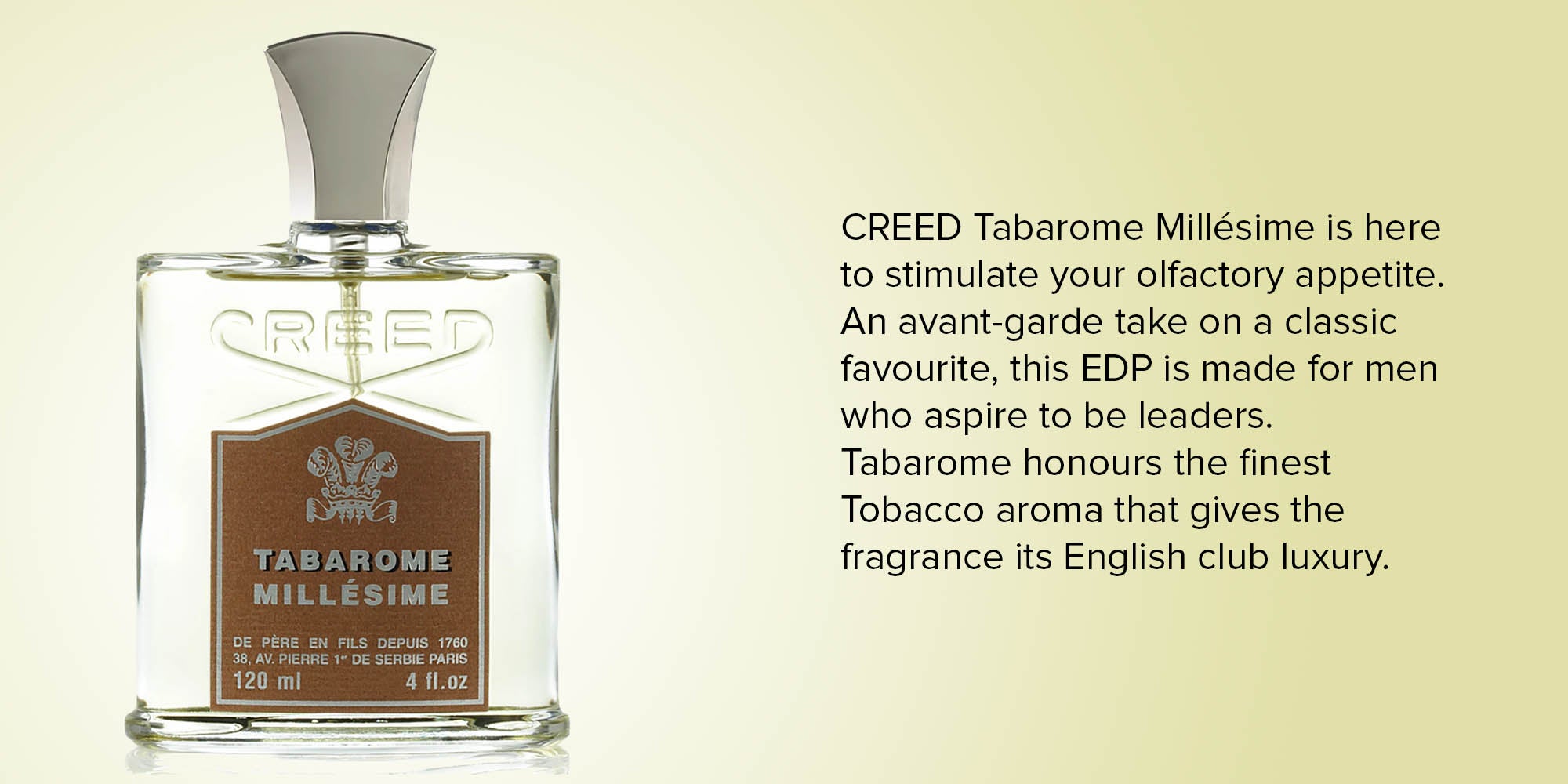 Creed tabarome millesime discount 120ml