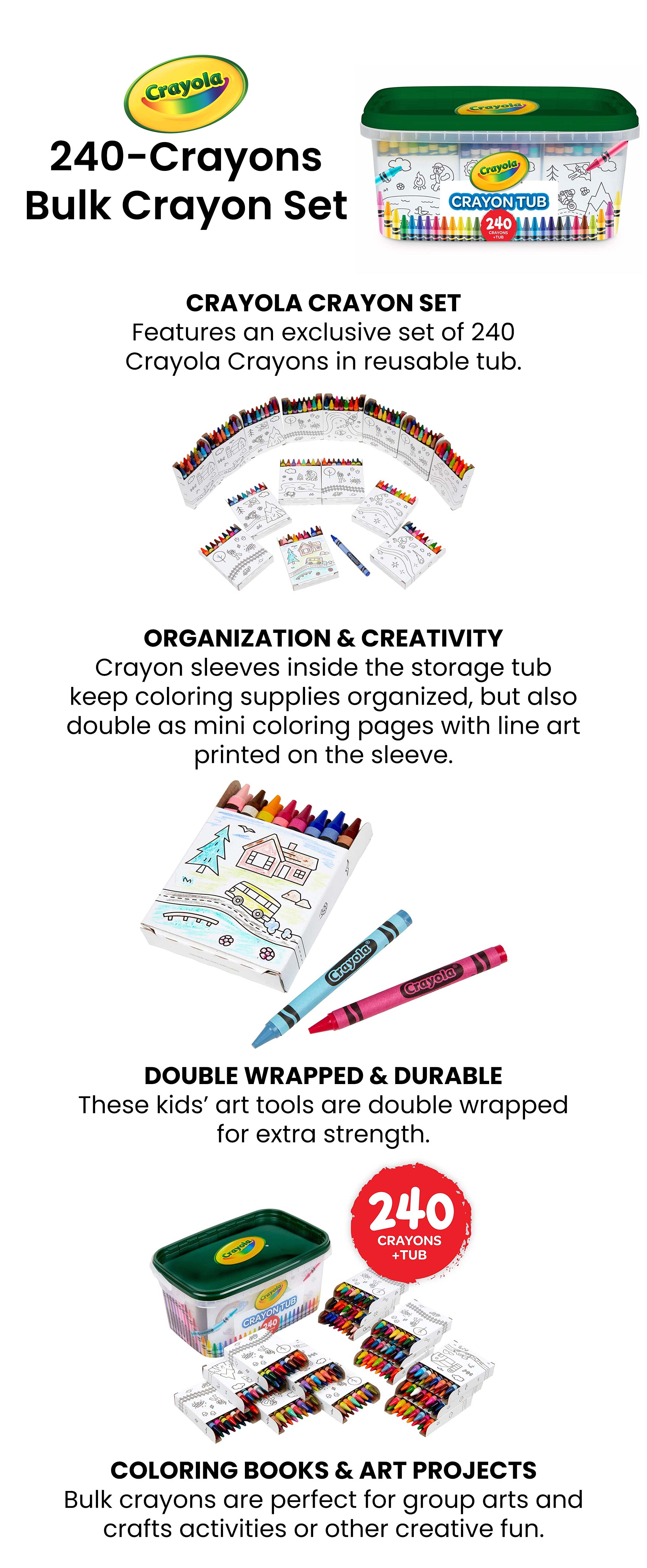 Crayola 240-Crayons Bulk Crayon Set Egypt