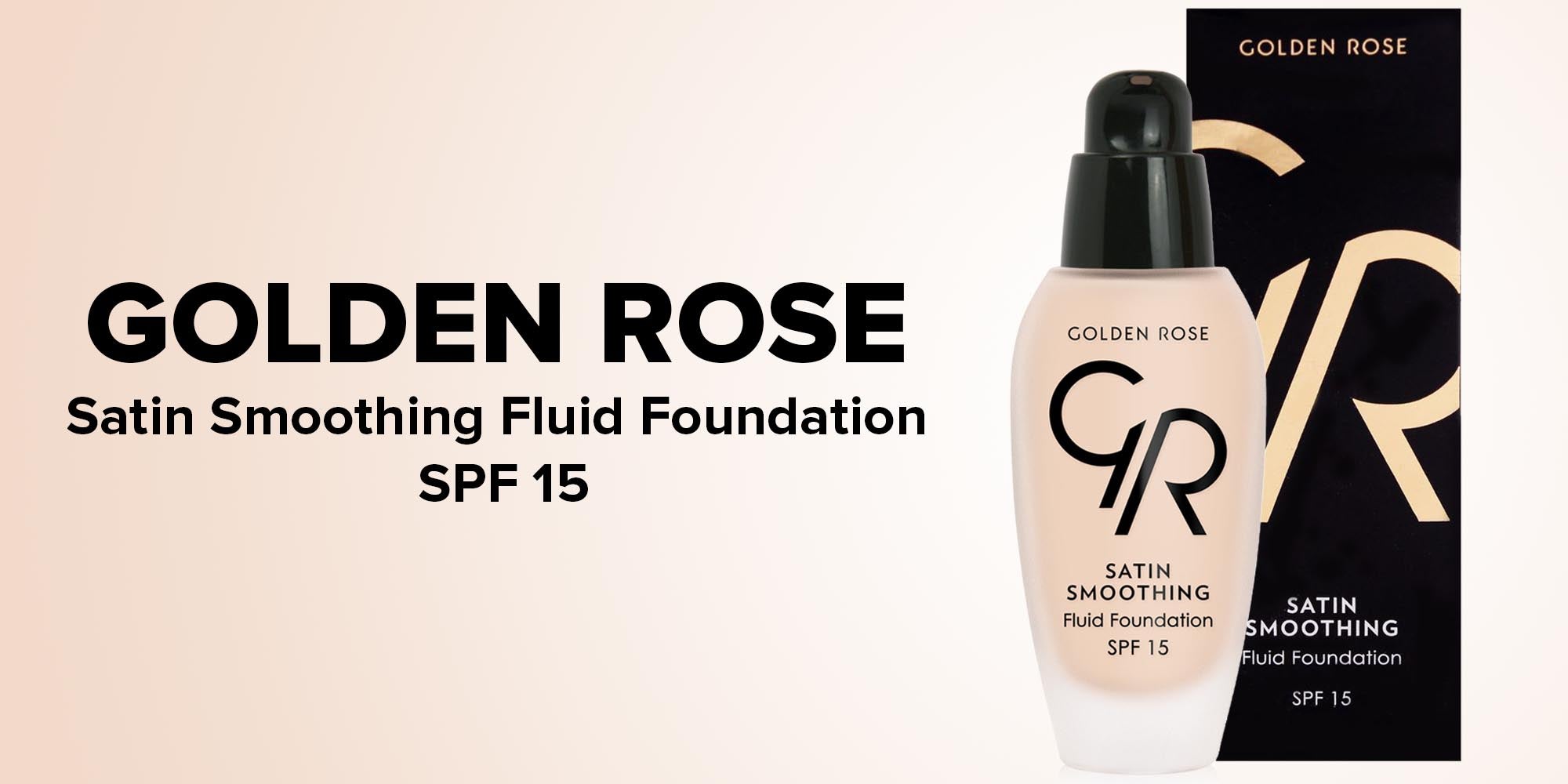 Golden Rose Satin Smoothing Fluid Foundation SPF15 - Foundation