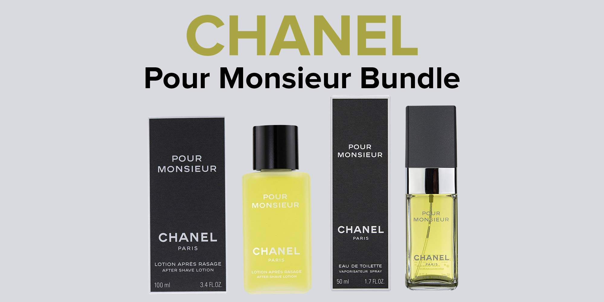 CHANEL Chanel Bundle Offer of Pour Monsieur EDT 50 ML+ After Shave Lotion  100 ML Pour Monsieur EDT 50 Ml, After Shave Lotion 100ml KSA