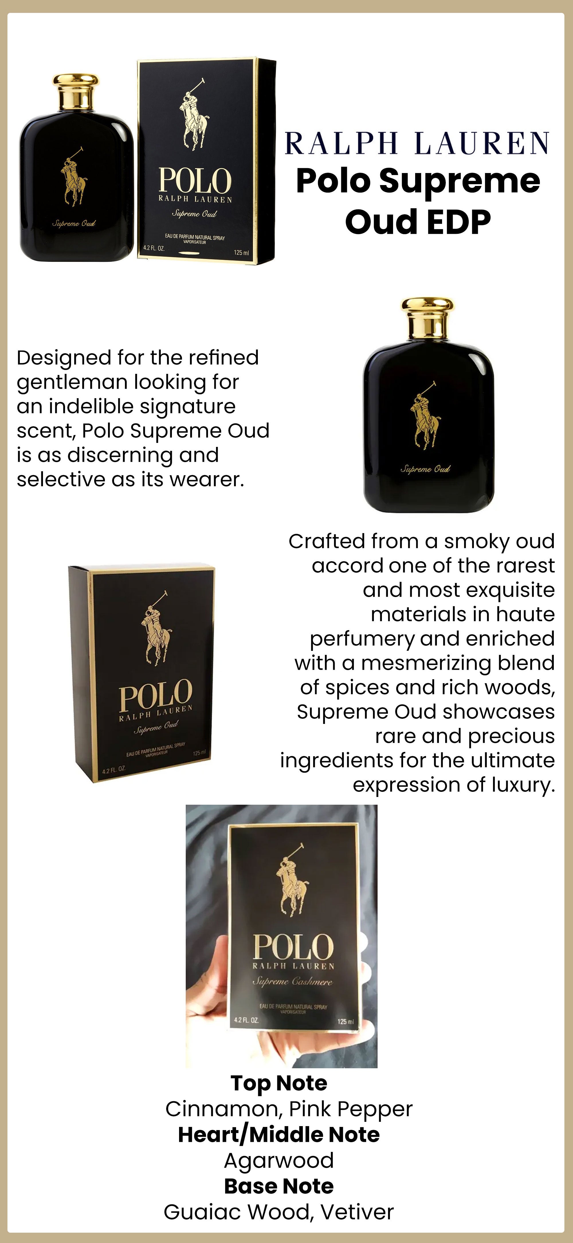 RALPH LAUREN Polo Supreme Oud EDP 125ml KSA | Riyadh, Jeddah