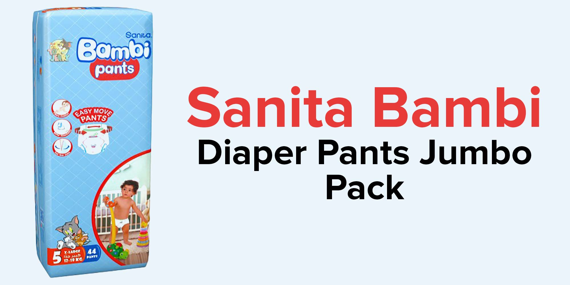 Napco National  Sanita Bambi Diapers - Large