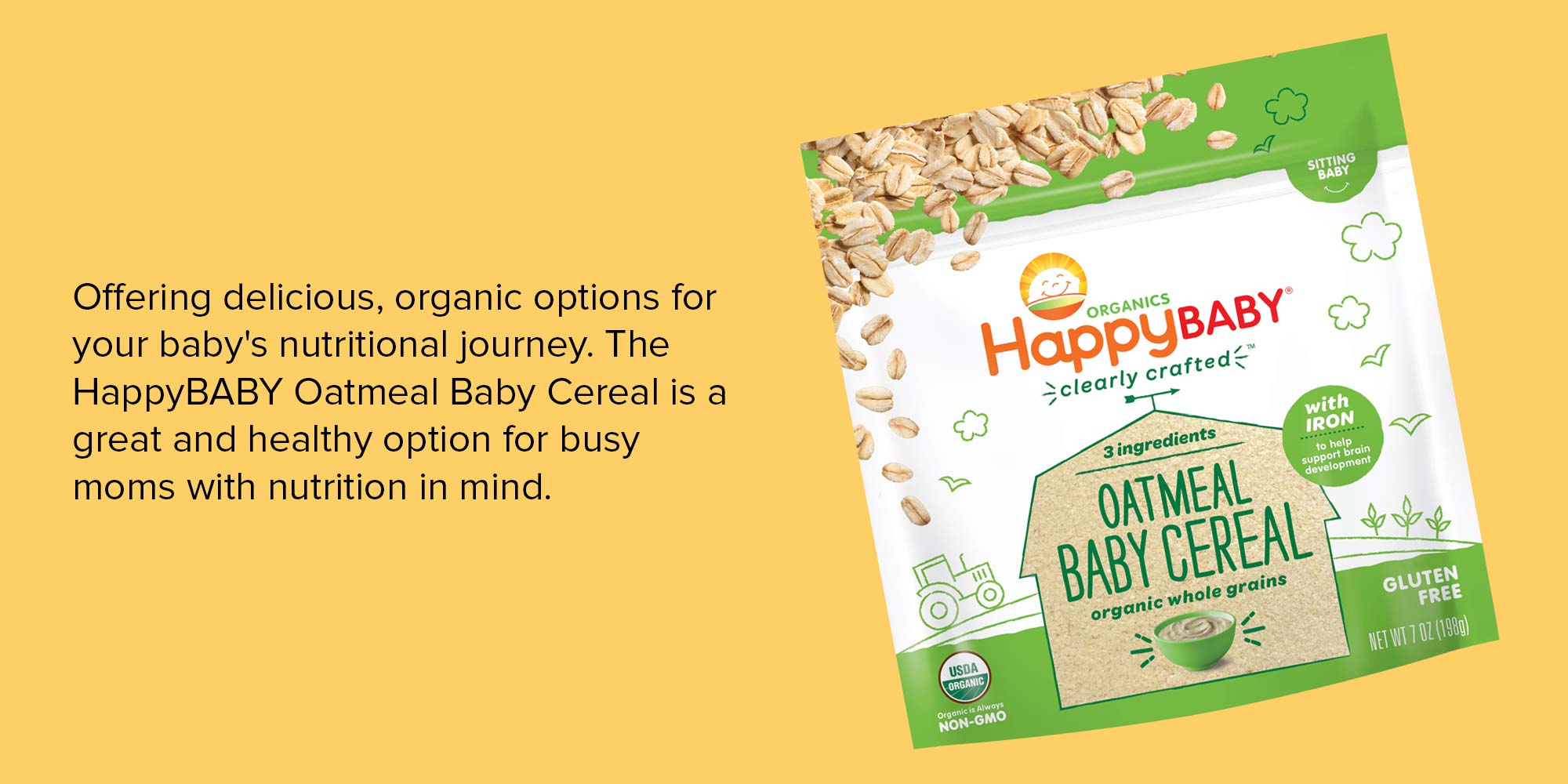 Happy baby best sale rice cereal