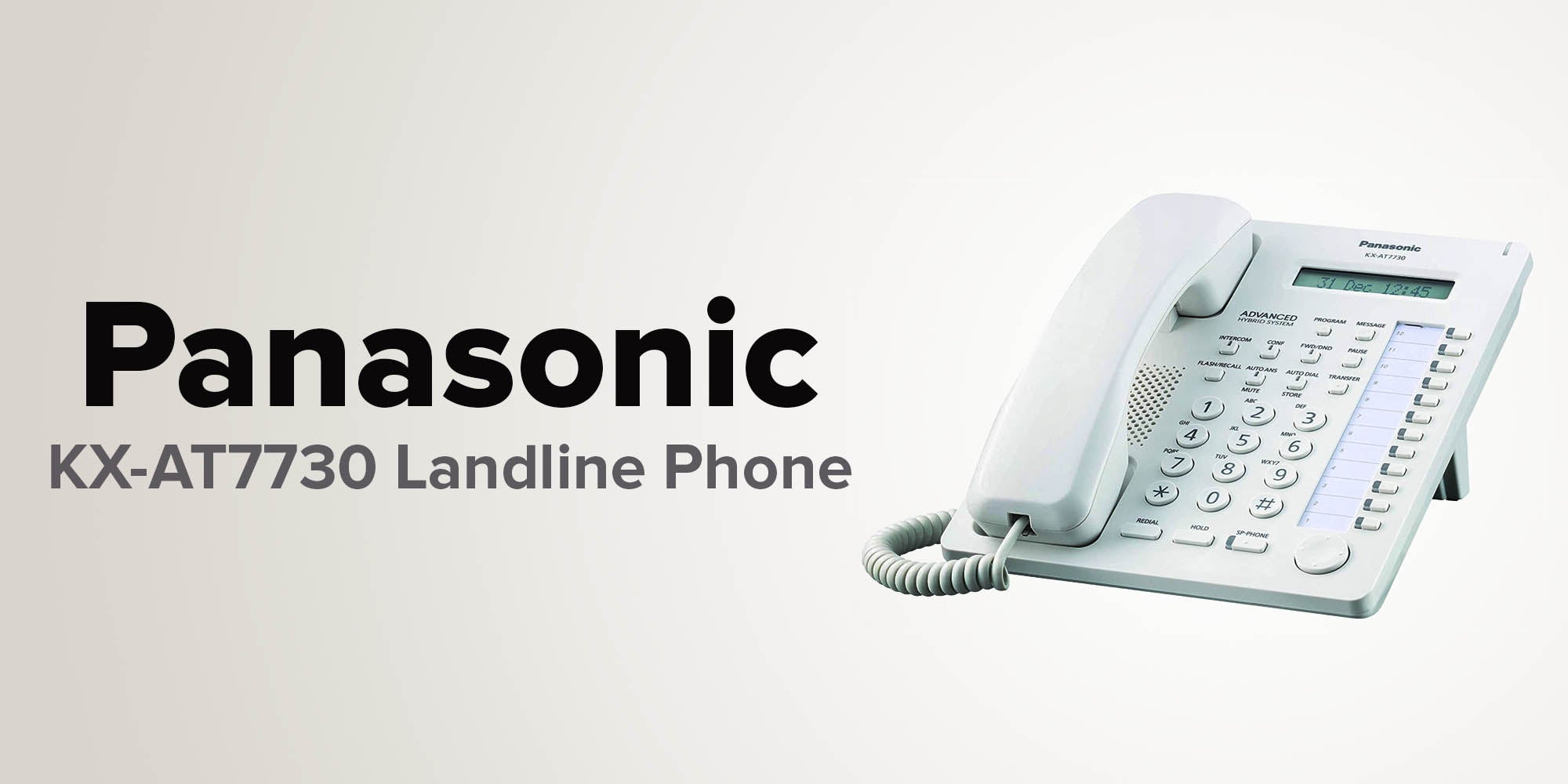 Panasonic KX-AT7730 Landline Phone White KSA | Riyadh, Jeddah