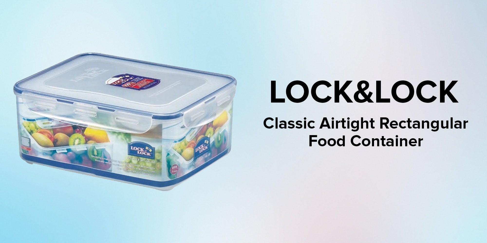  LOCK & LOCK Airtight Rectangular Food Storage