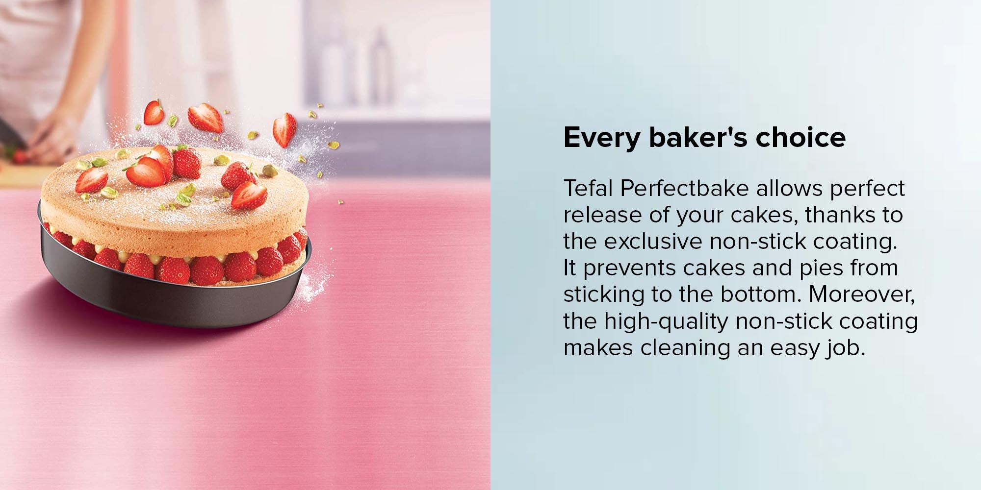  Tefal Perfectbake Set of 5 Non-Stick Baking Moulds Brown: Home  & Kitchen