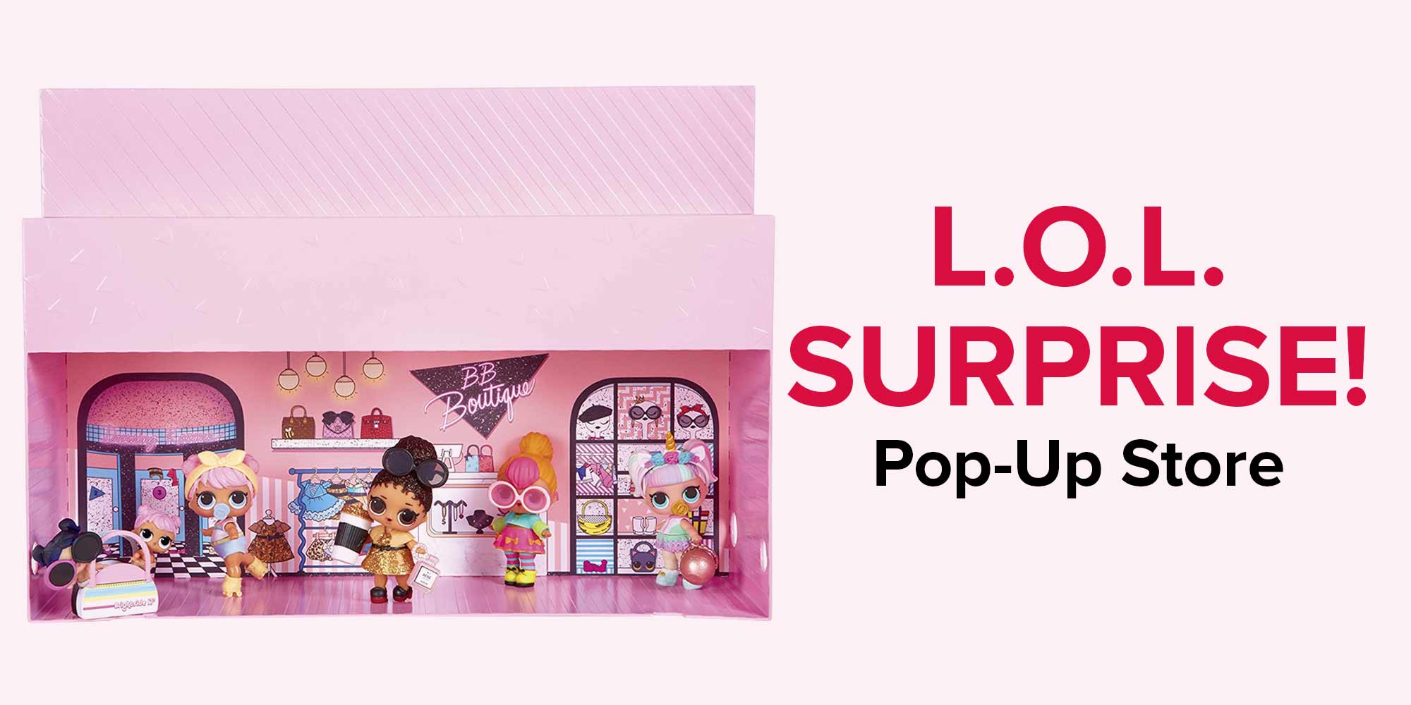 Lol doll pop up store shop playset