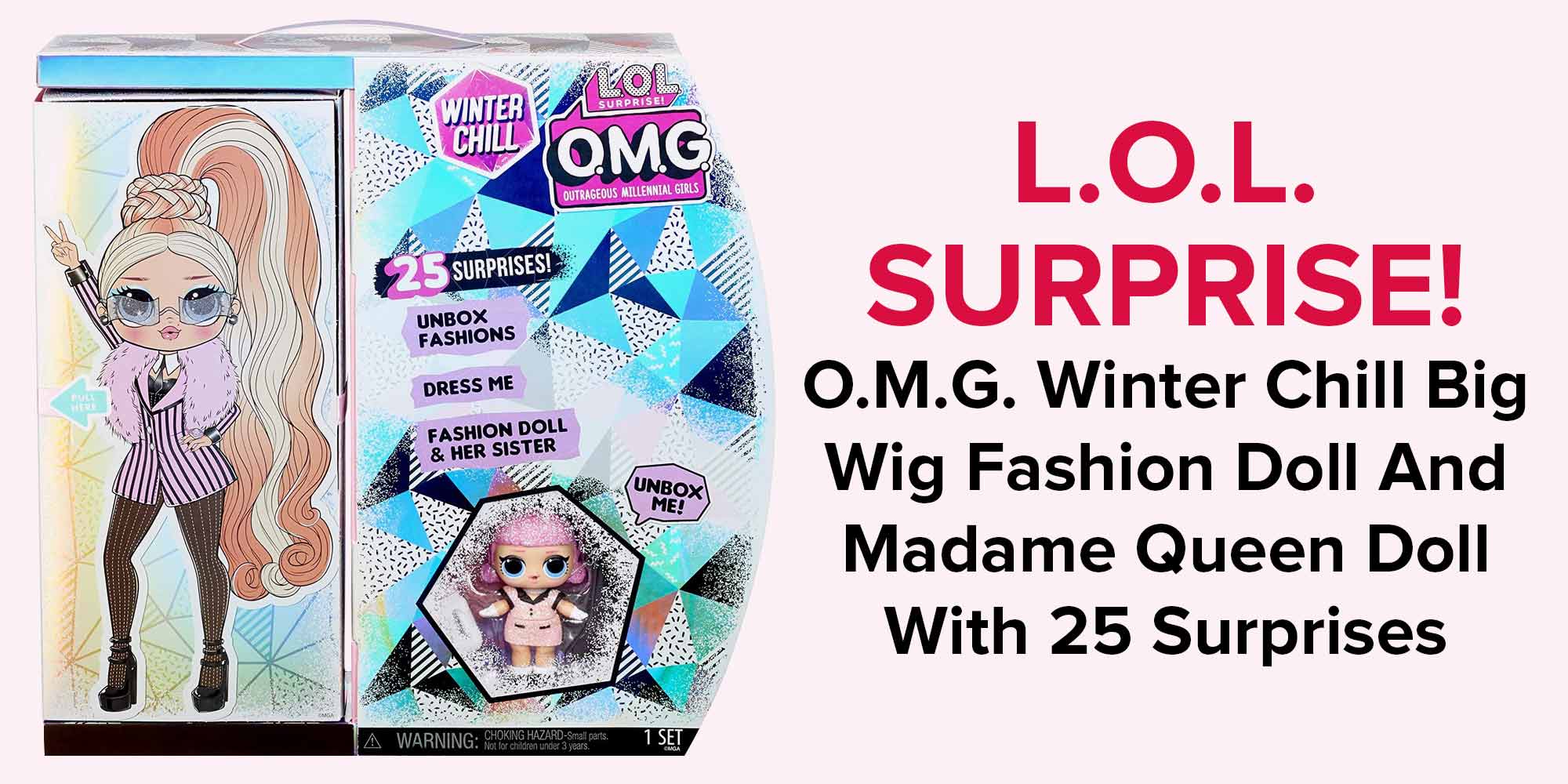 L.O.L. SURPRISE O.M.G. Winter Chill Big Wig Fashion Doll And