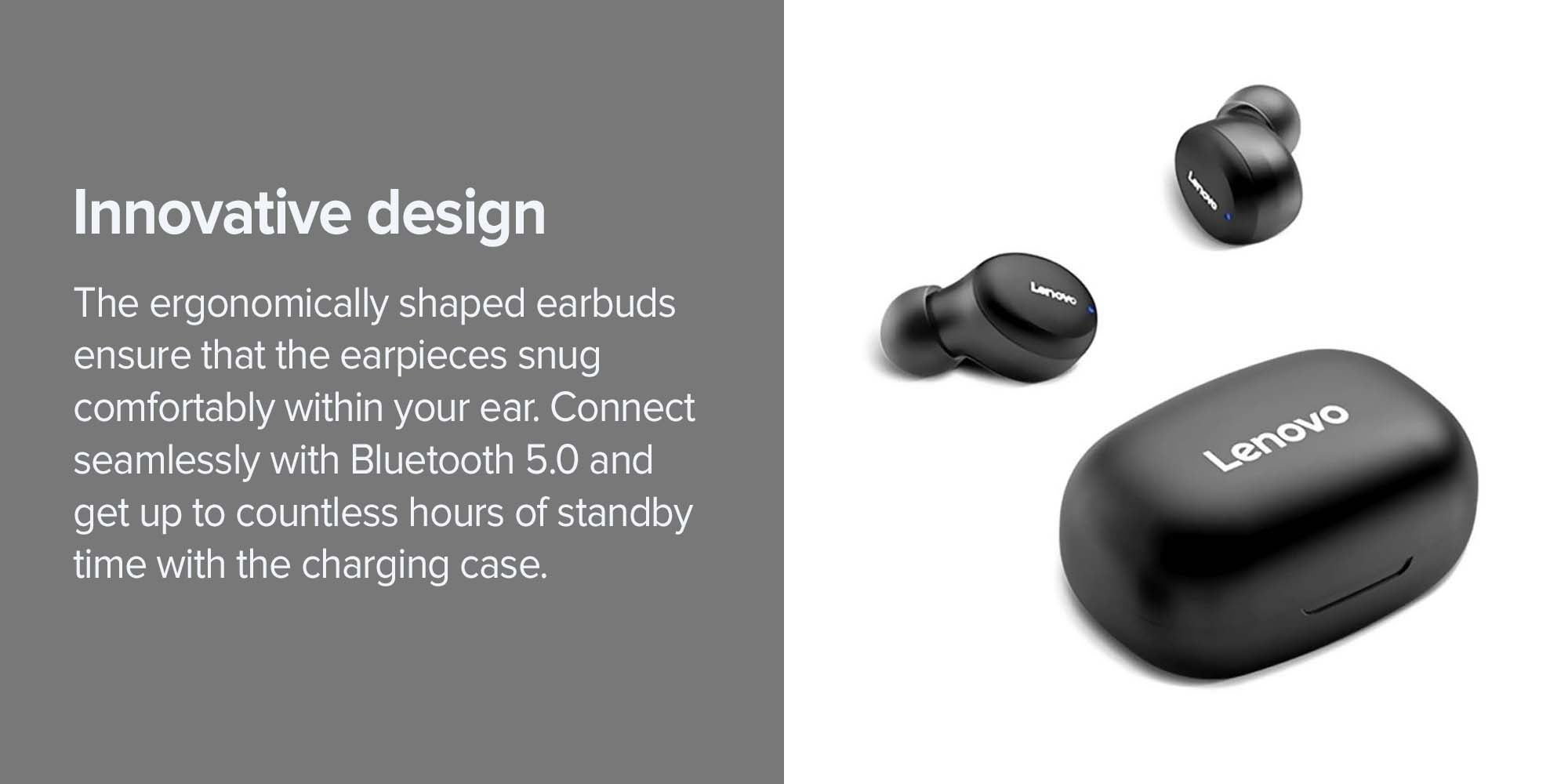 Lenovo H301 Earbuds Black UAE Dubai Abu Dhabi