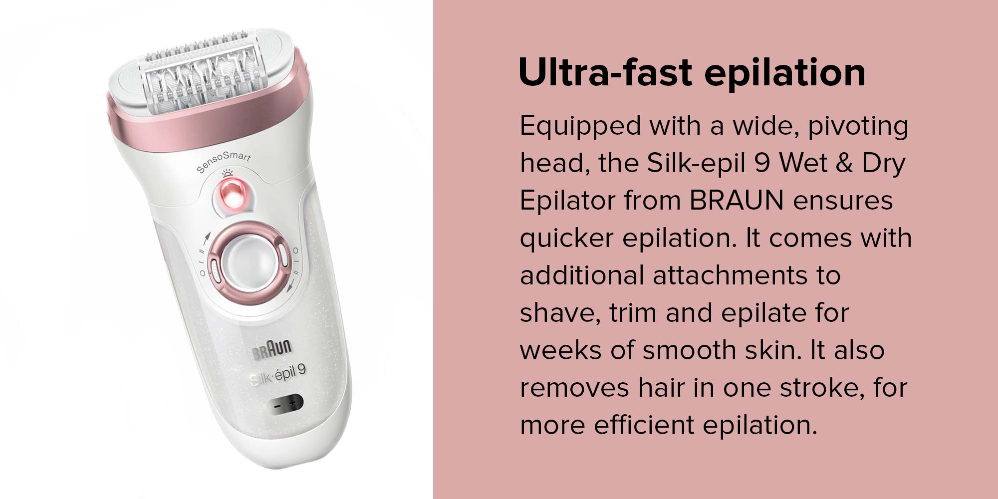 Silk·épil 9 Epilator with bikini trimmer, SES 9-890