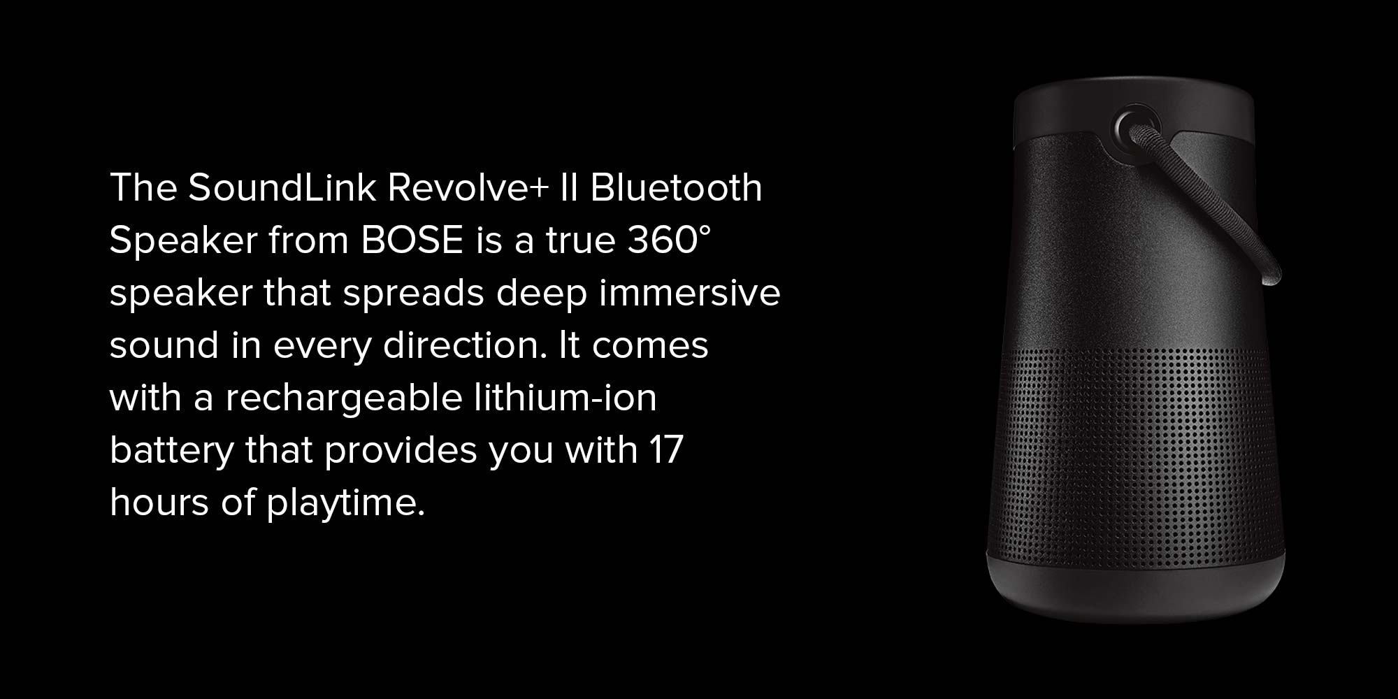 58%OFF!】 Bose SLink REV PLUS SLV II SoundLink Revolve Bluetooth