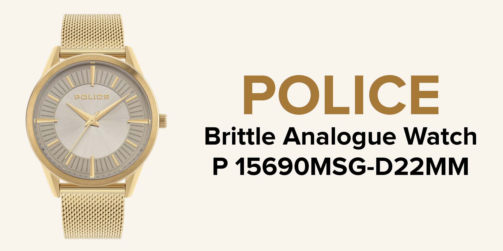 POLICE Brittle Watch For Women - P 15690MSR-32MM : Amazon.ae: Fashion