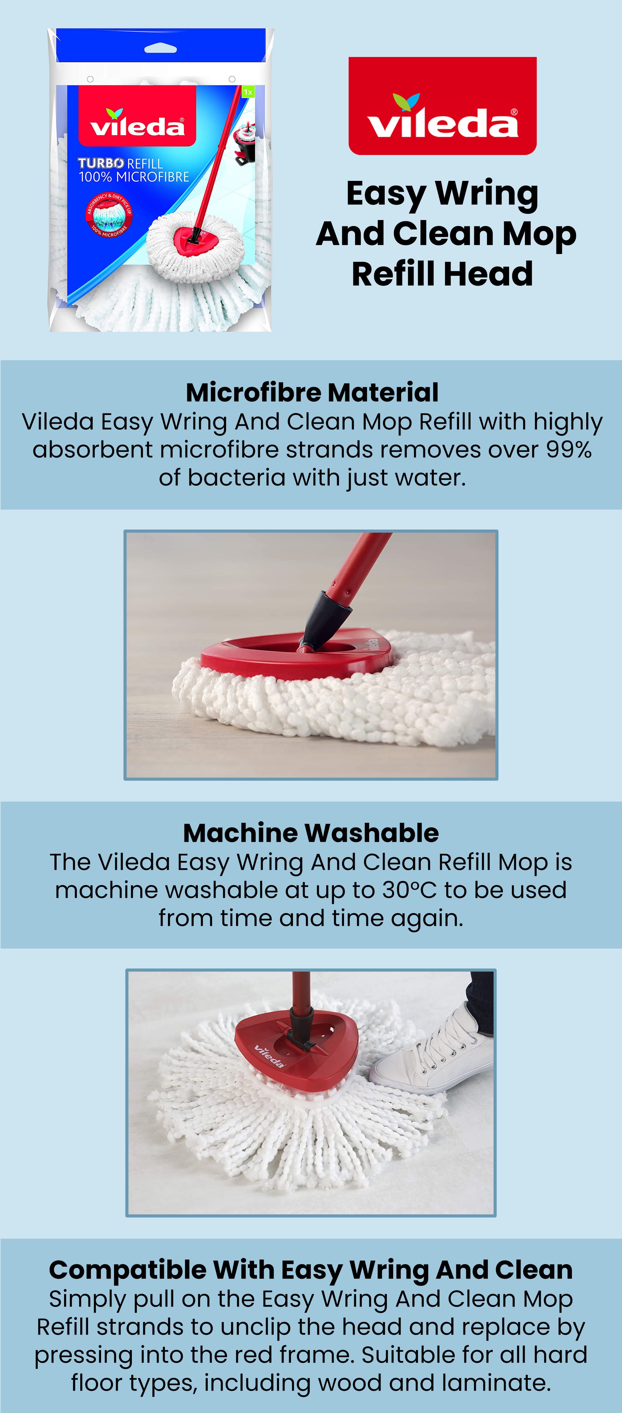 Vileda Easy Wring & Clean Mop Refill