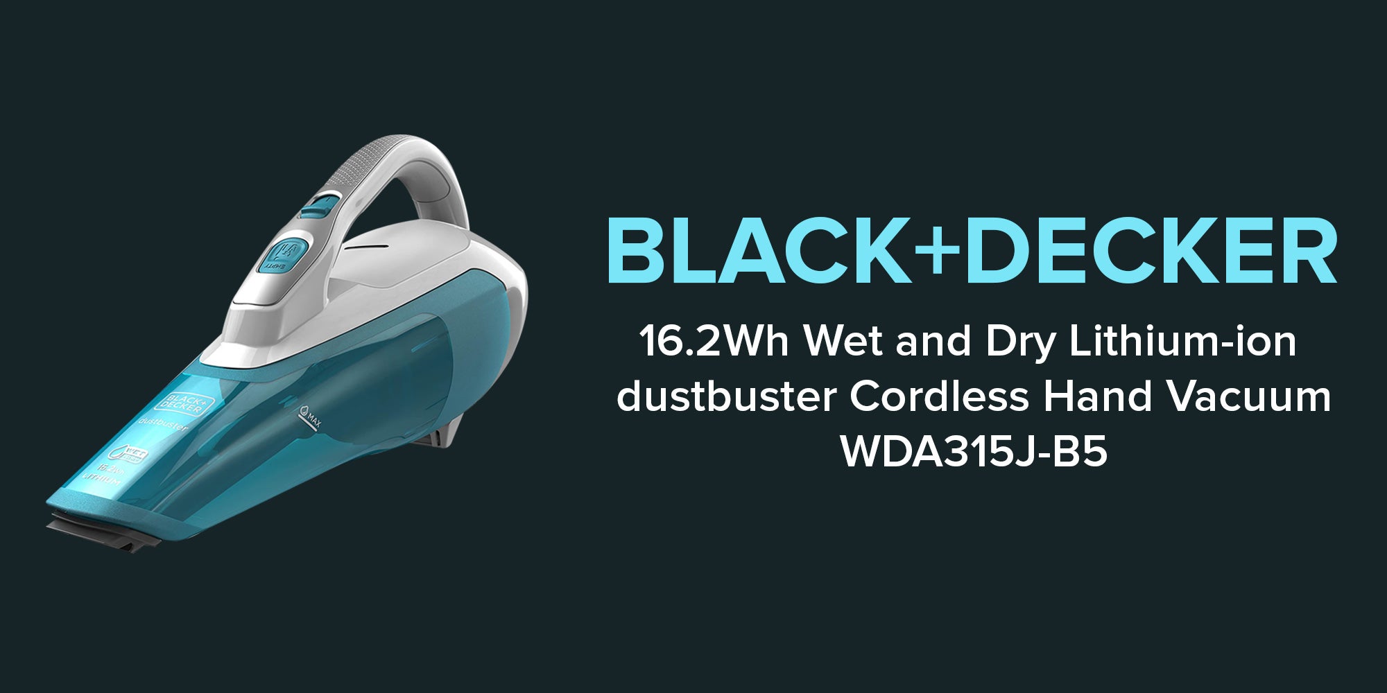 Black+Decker WDA315J-B5 | cordless dustbuster hand vacuum 
