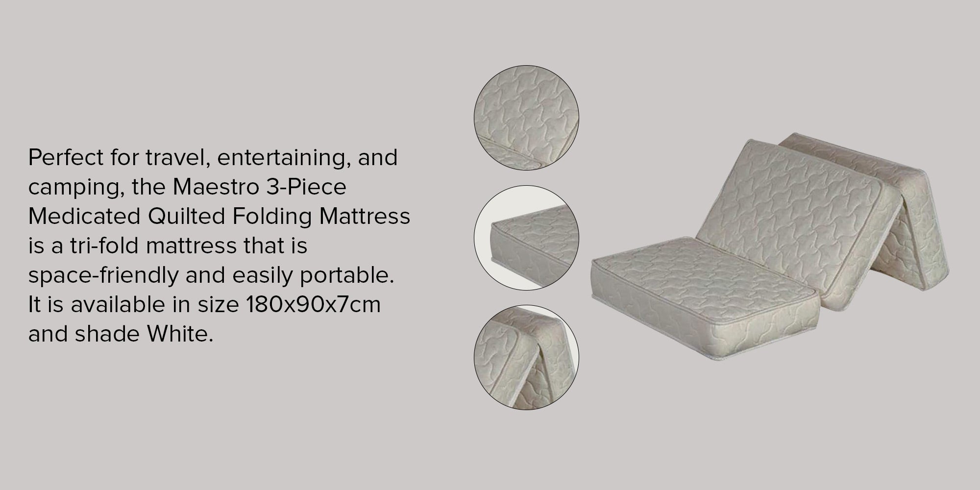 Medicated on sale folding mattress