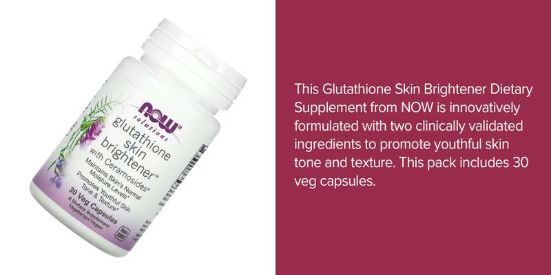 Now Foods Glutathione Skin Brightener Dietary Supplement - 30 Capsules |  Best Price Oman