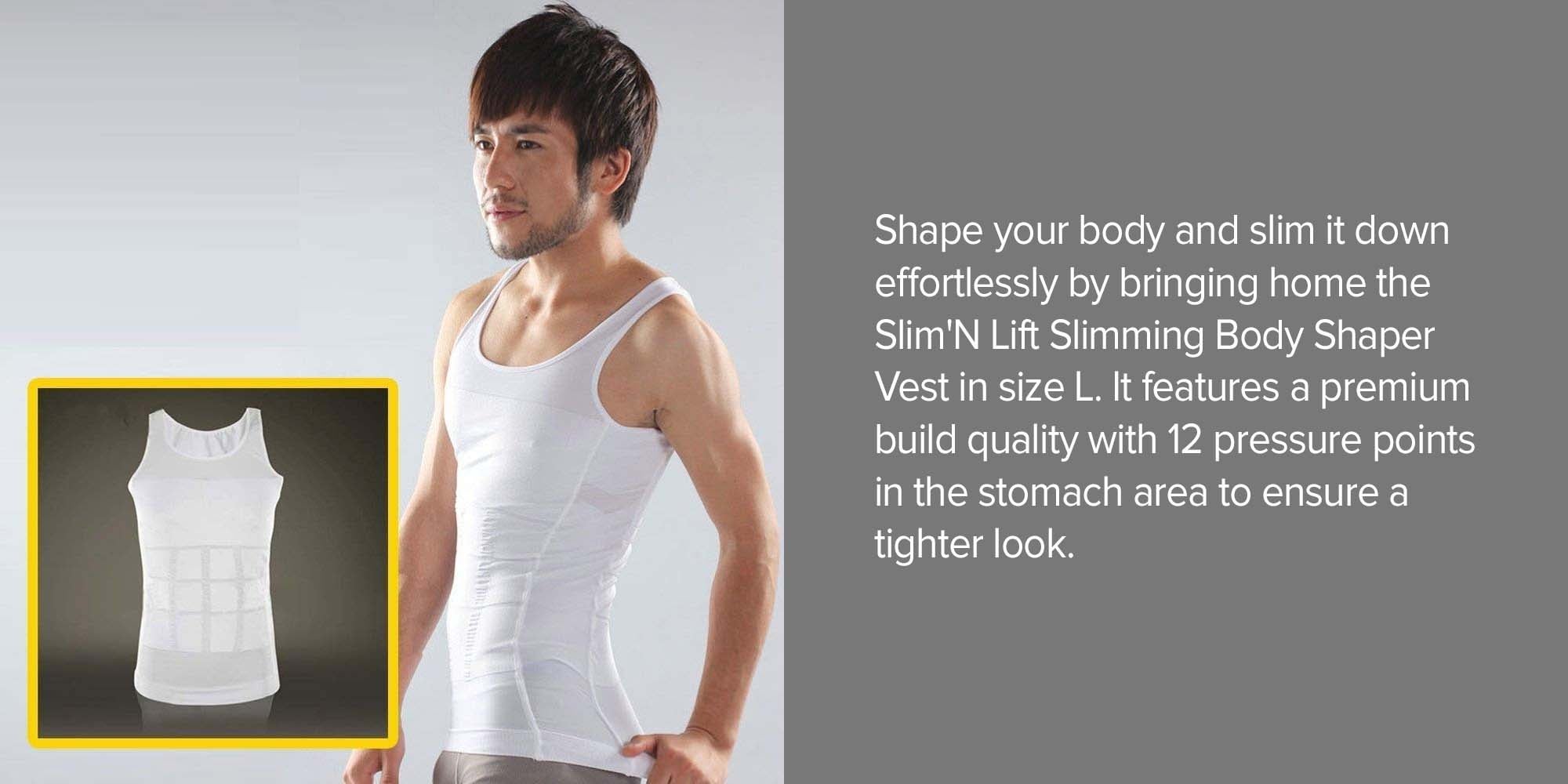 NonEcho Men Shapewear Tummy Control Full Body Shaper Slimming Bodysuit Plus  Size, Black(zipper), XXL price in UAE,  UAE
