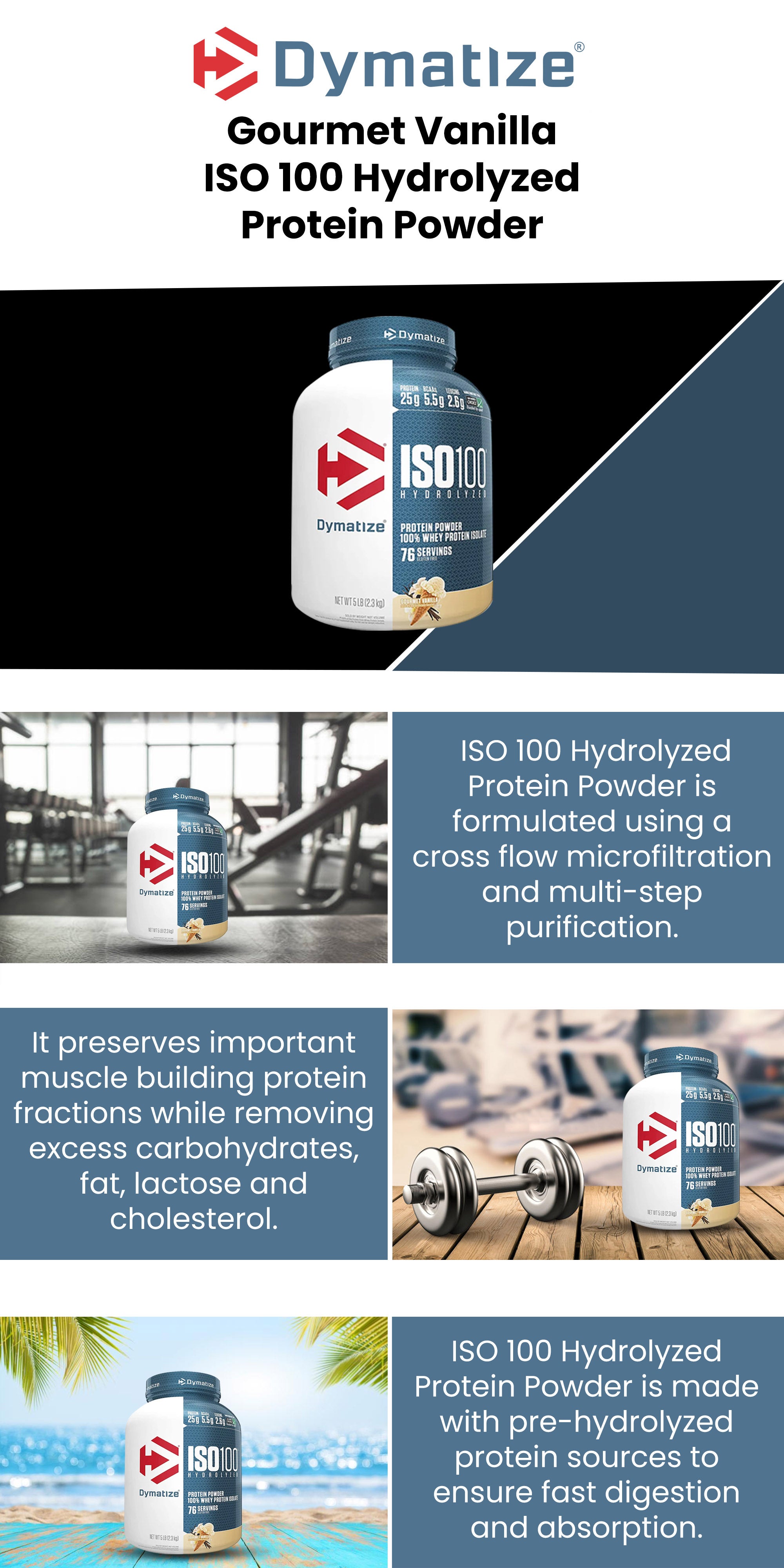 Dymatize ISO100 Protein Powder Review: Hydrolyzed Protein