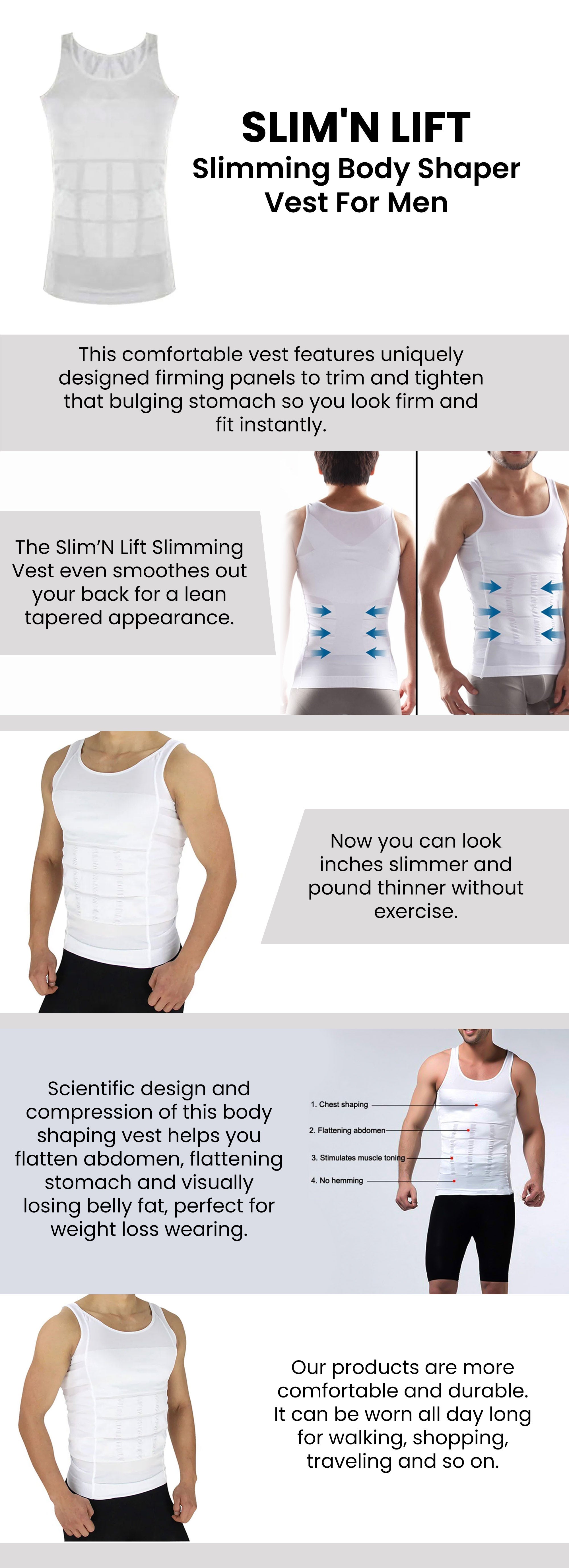 Slim-n-Lift Vest Body Shaper For Men