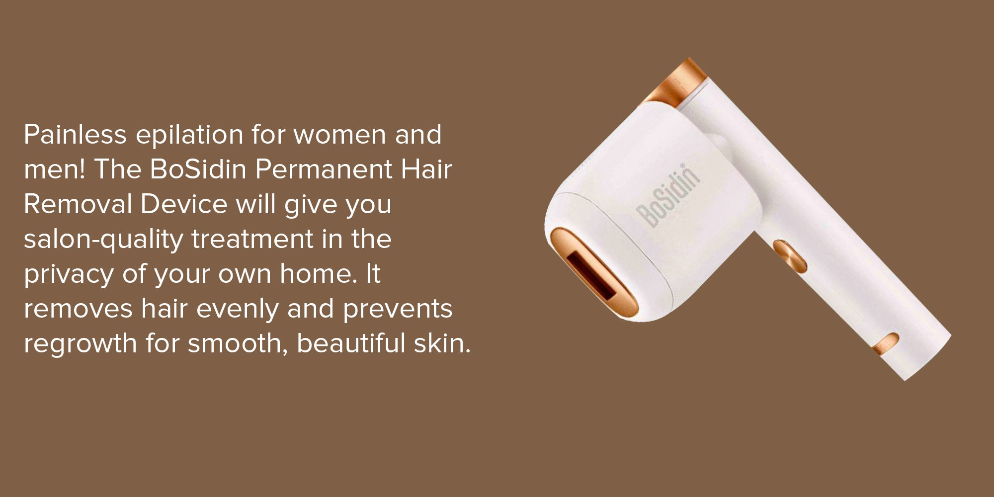 Bosidin Permanent Laser Hair Removal Device White UAE