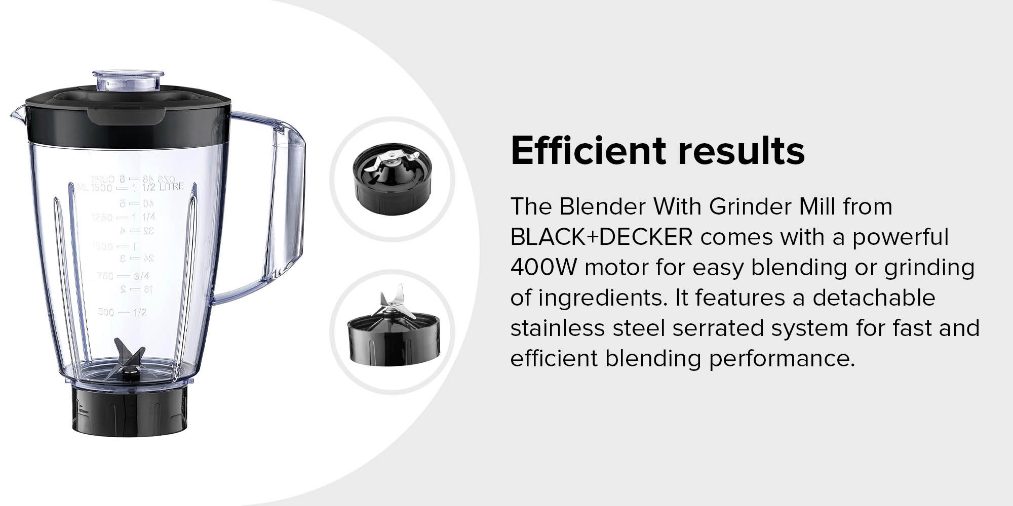 Black+Decker BX365J-B5 | Blender 400W