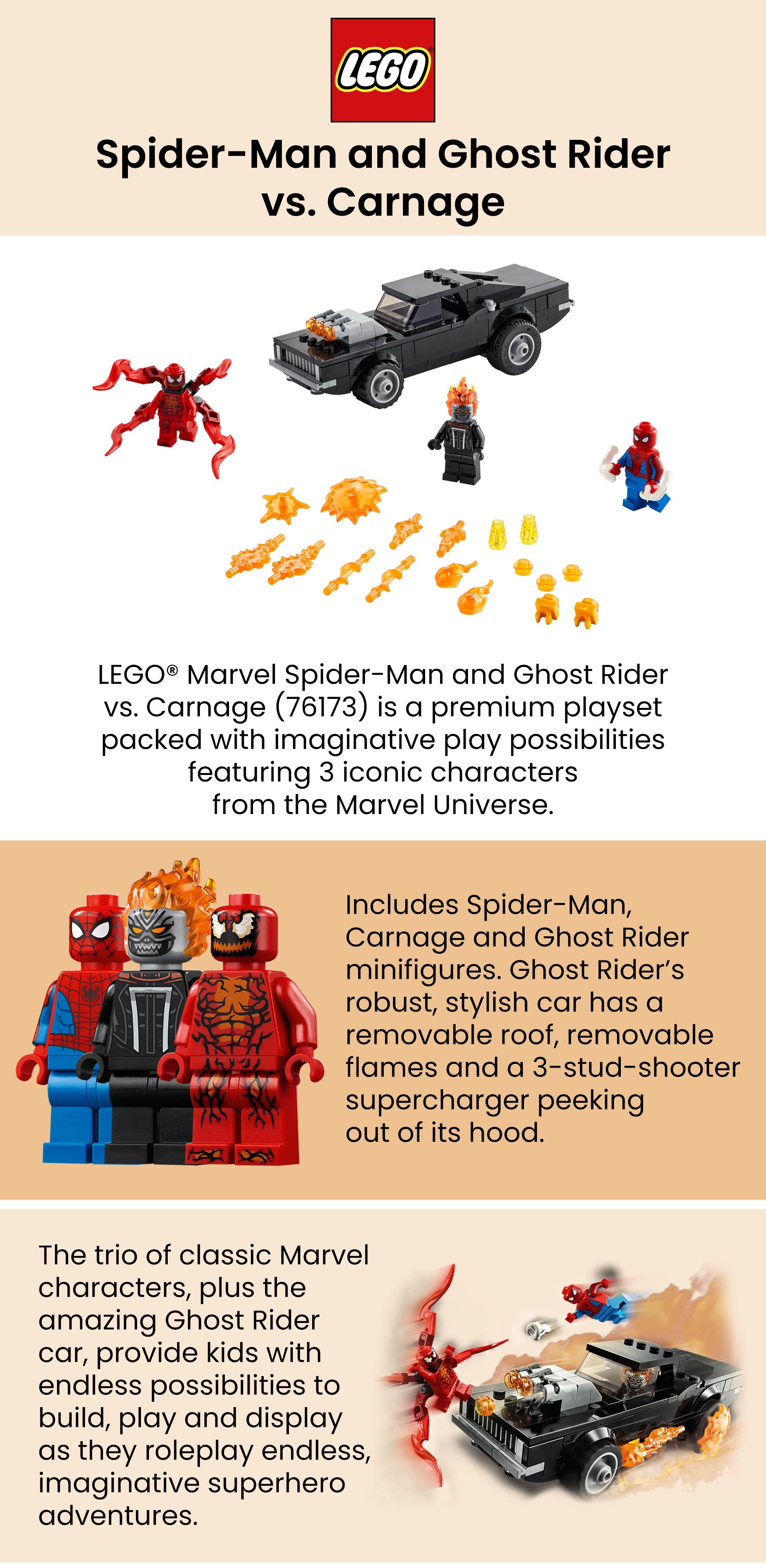 LEGO Super Heroes: Spider-Man and Ghost Rider vs. Carnage (76173
