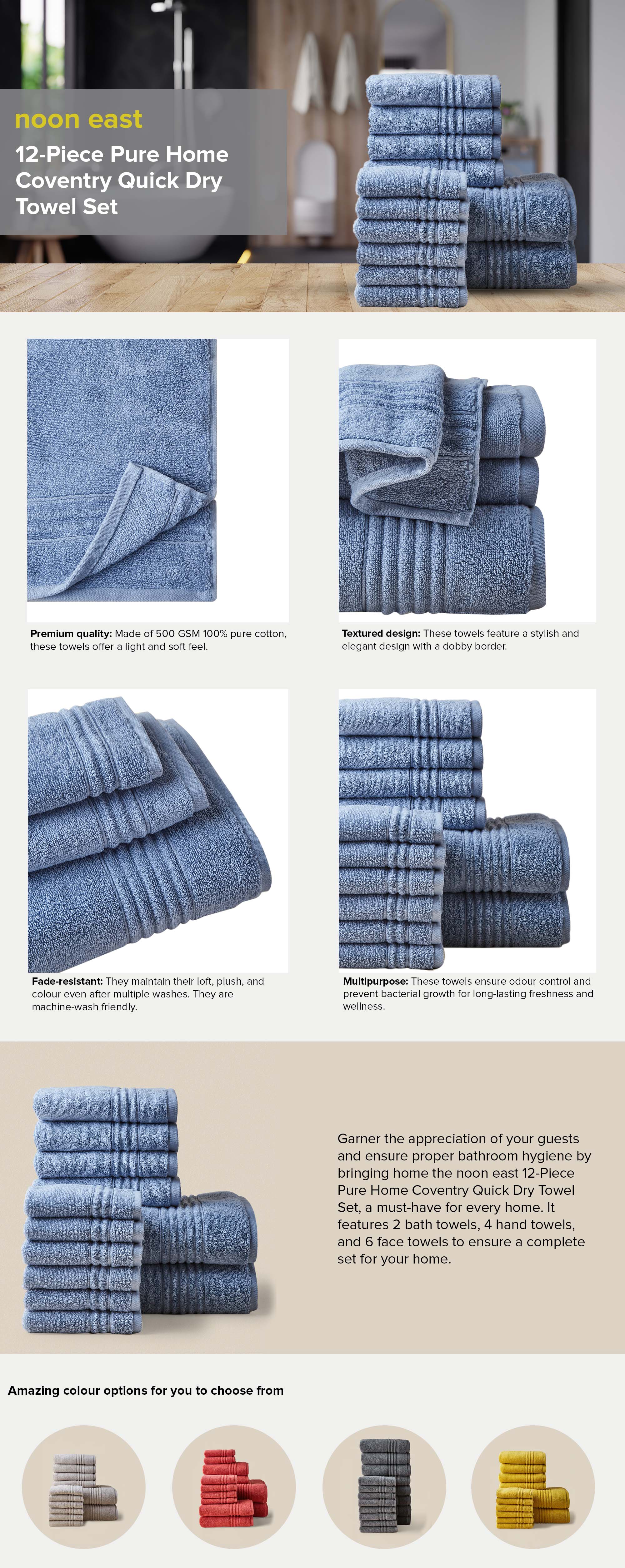 Pure loft discount quick dry towels