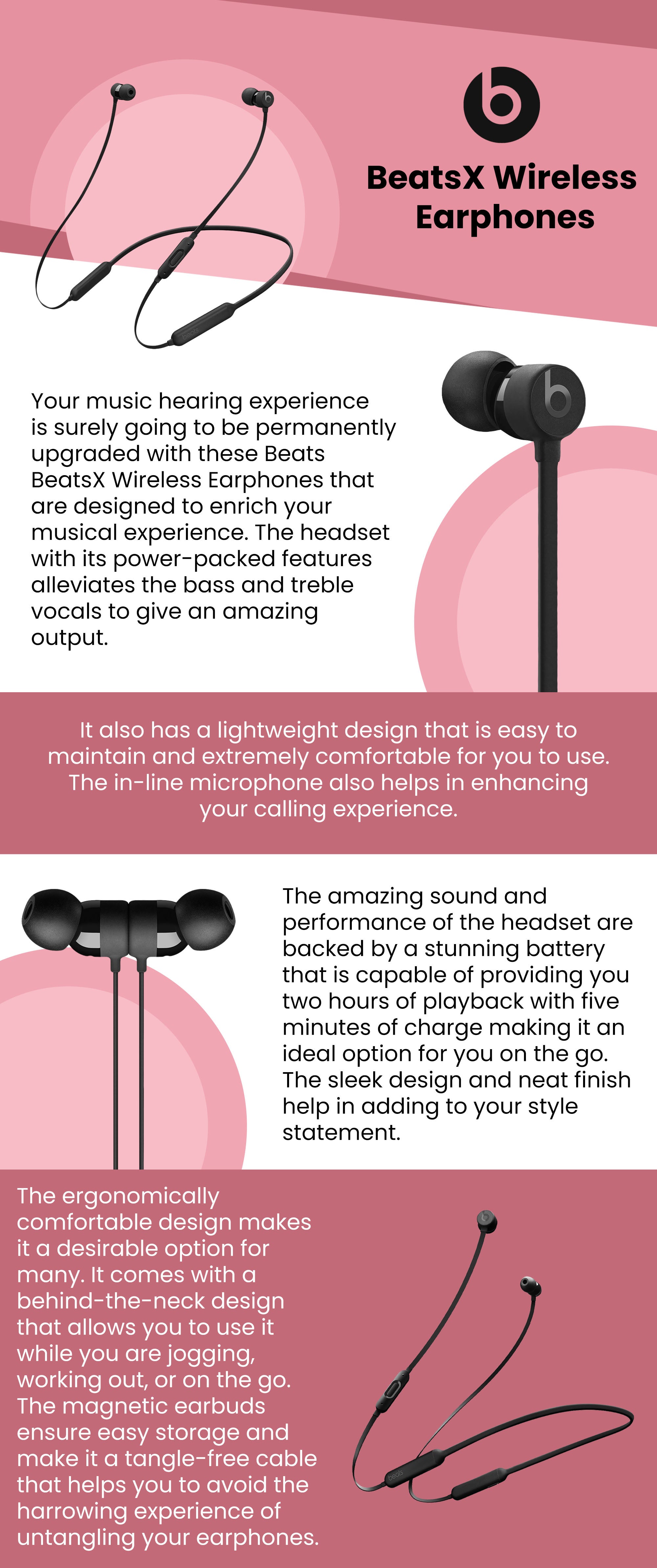 beats BeatsX Wireless Earphones Black KSA Riyadh, Jeddah