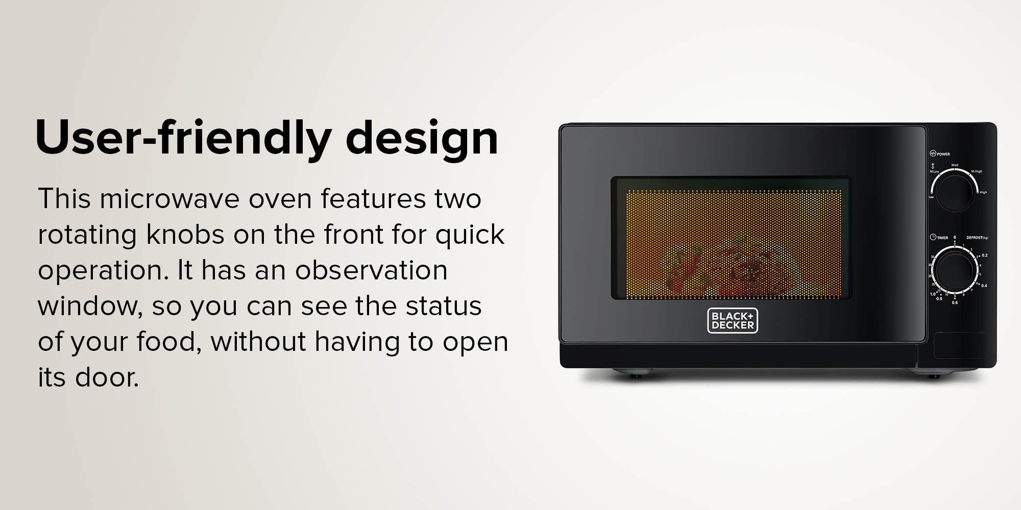Black-Decker MZ2020P 20Ltr Microwave Oven