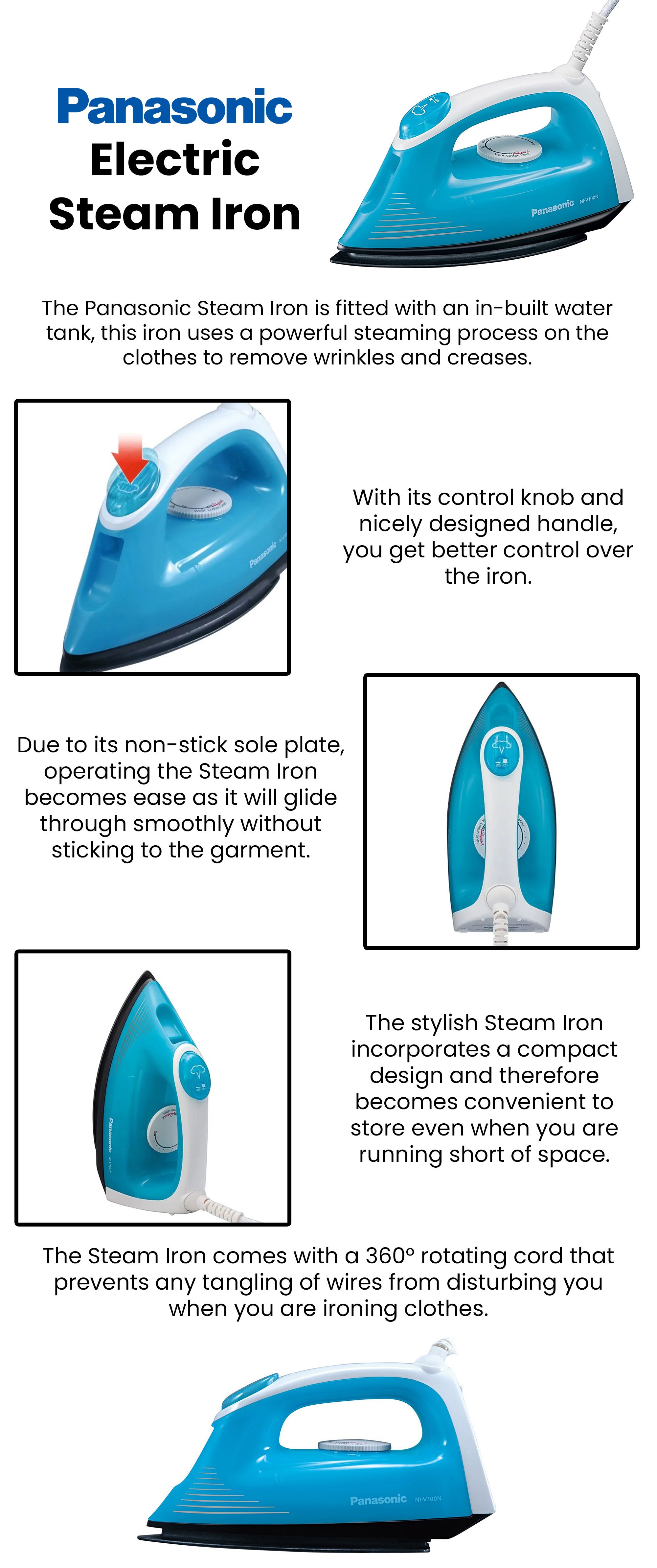 Panasonic electric store steam iron