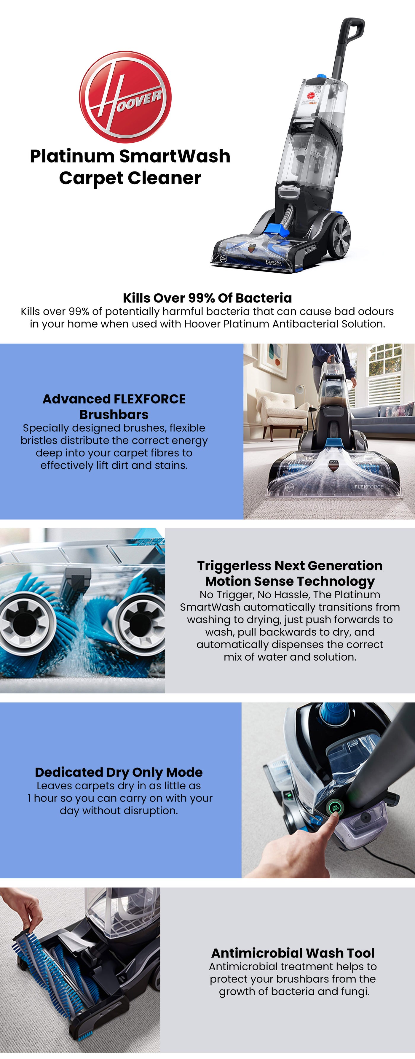 HOOVER Platinum Smart Wash Carpet 