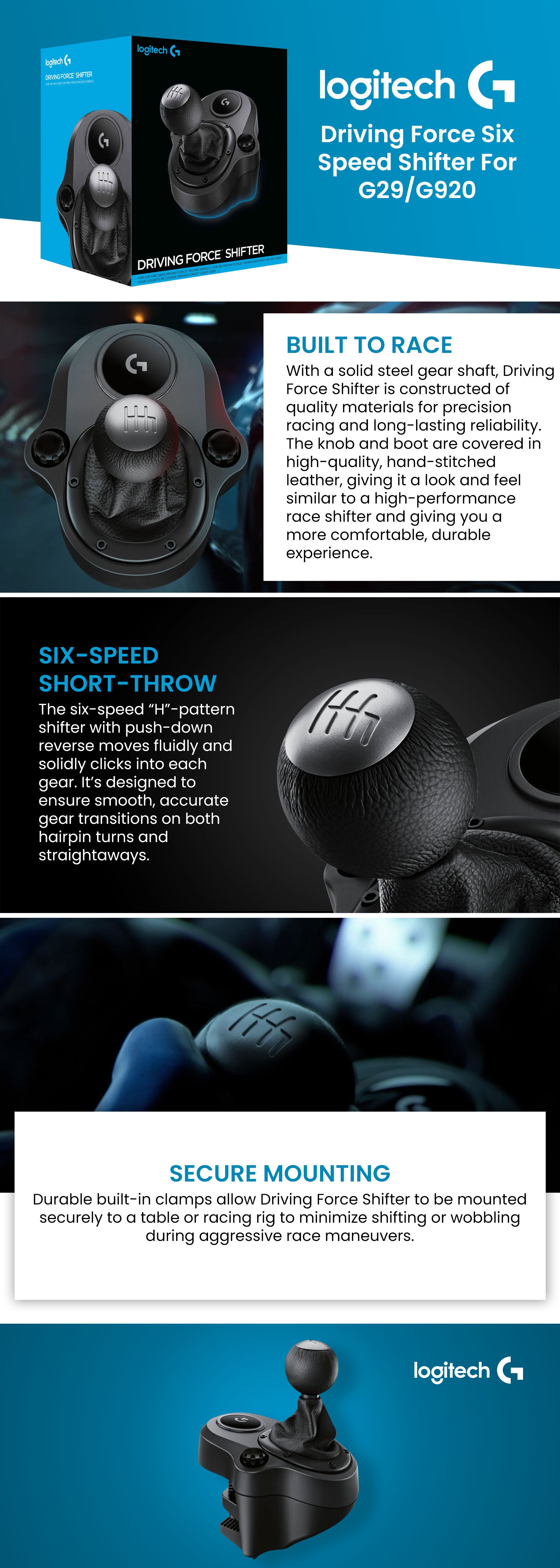 Cambio logitech g driving force shifter g29 e g920