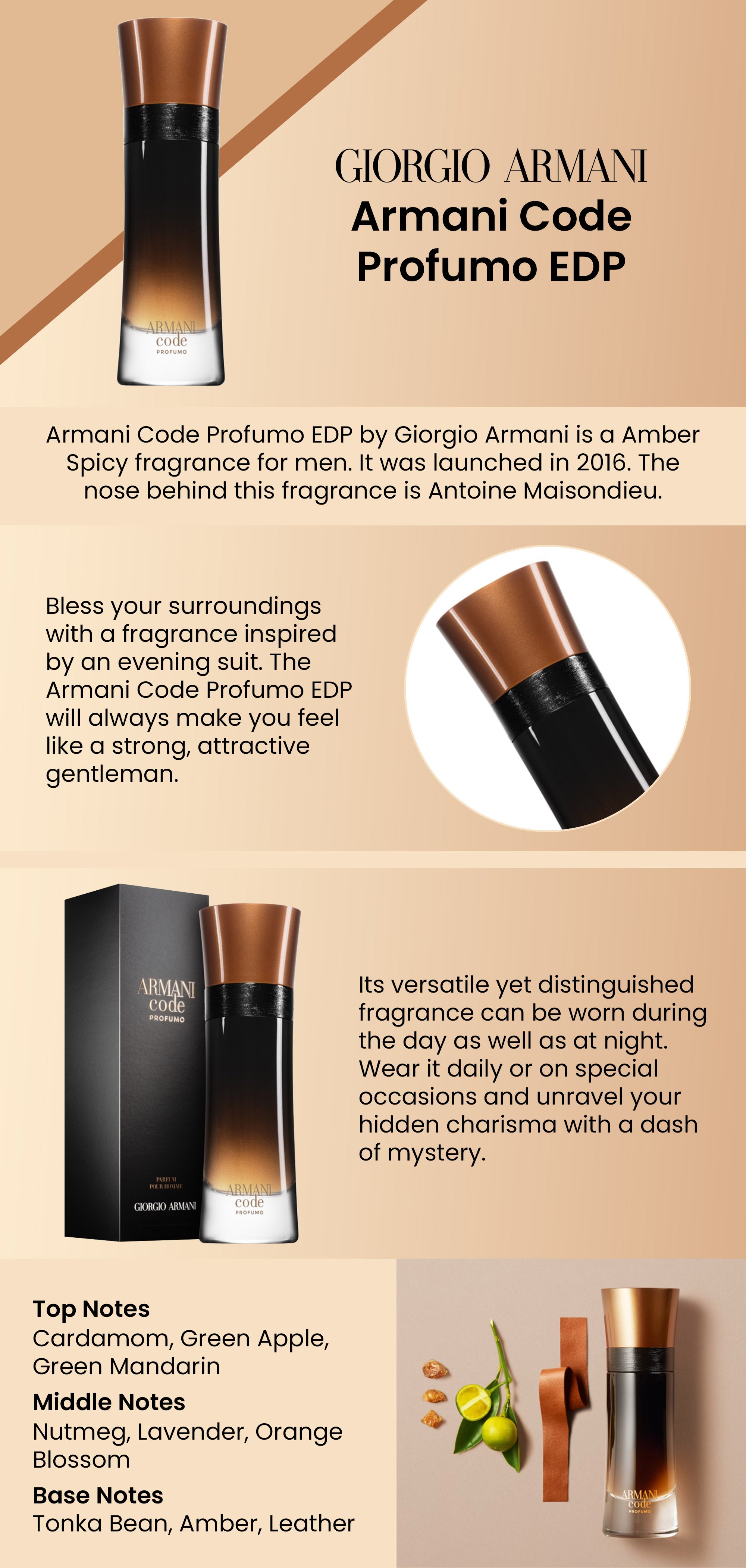 Armani code profumo notes best sale