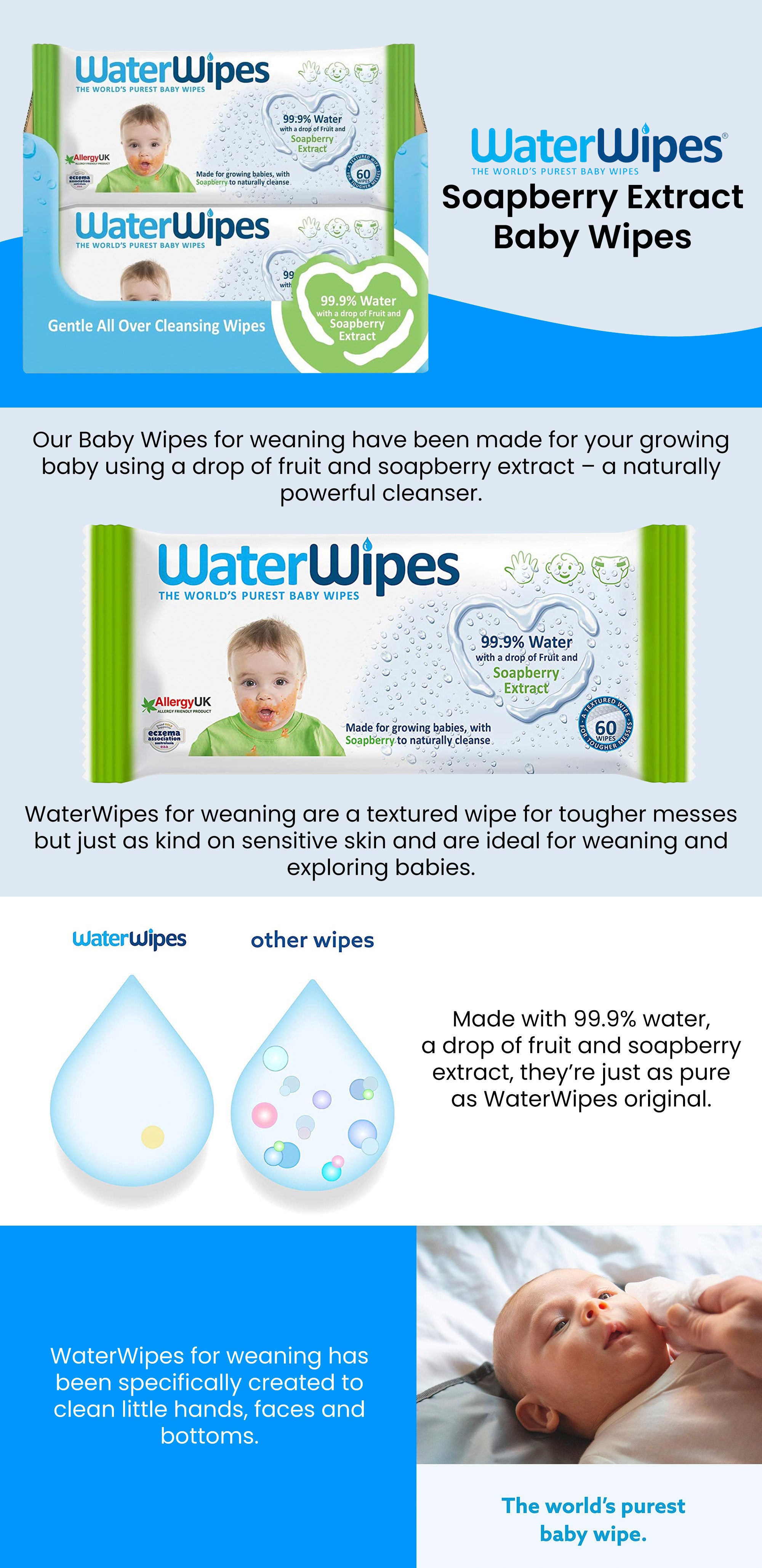 WaterWipes with Soapberry review