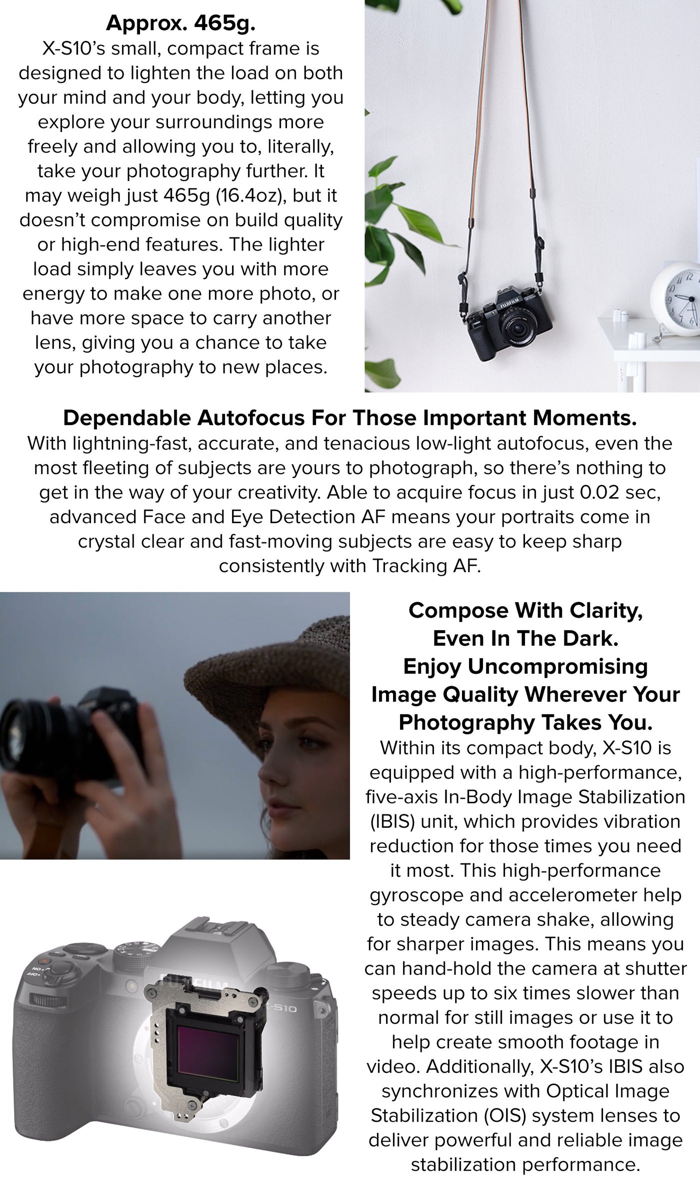 FUJIFILM XS10 Mirrorless Digital Camera XF1855mm Lens Kit Black UAE