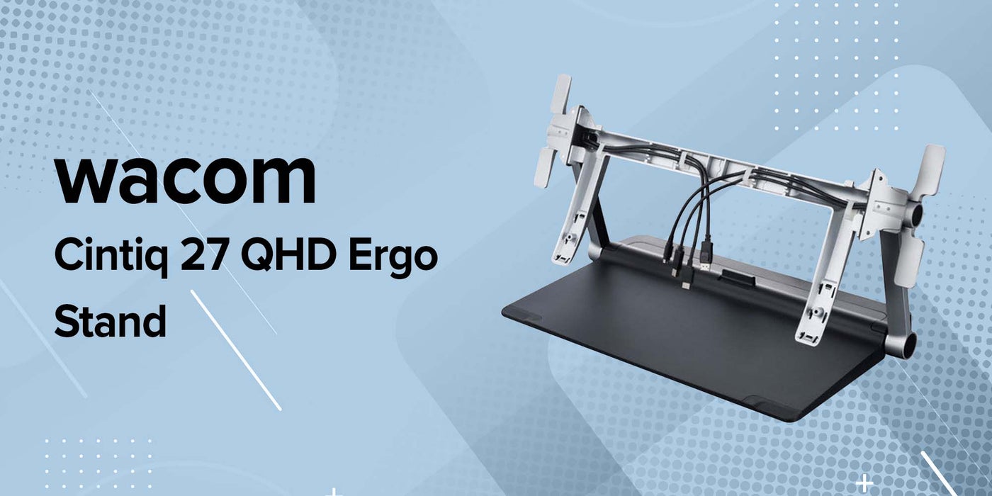 Wacom Cintiq 27QHD Ergo Stand Silver UAE | Dubai, Abu Dhabi