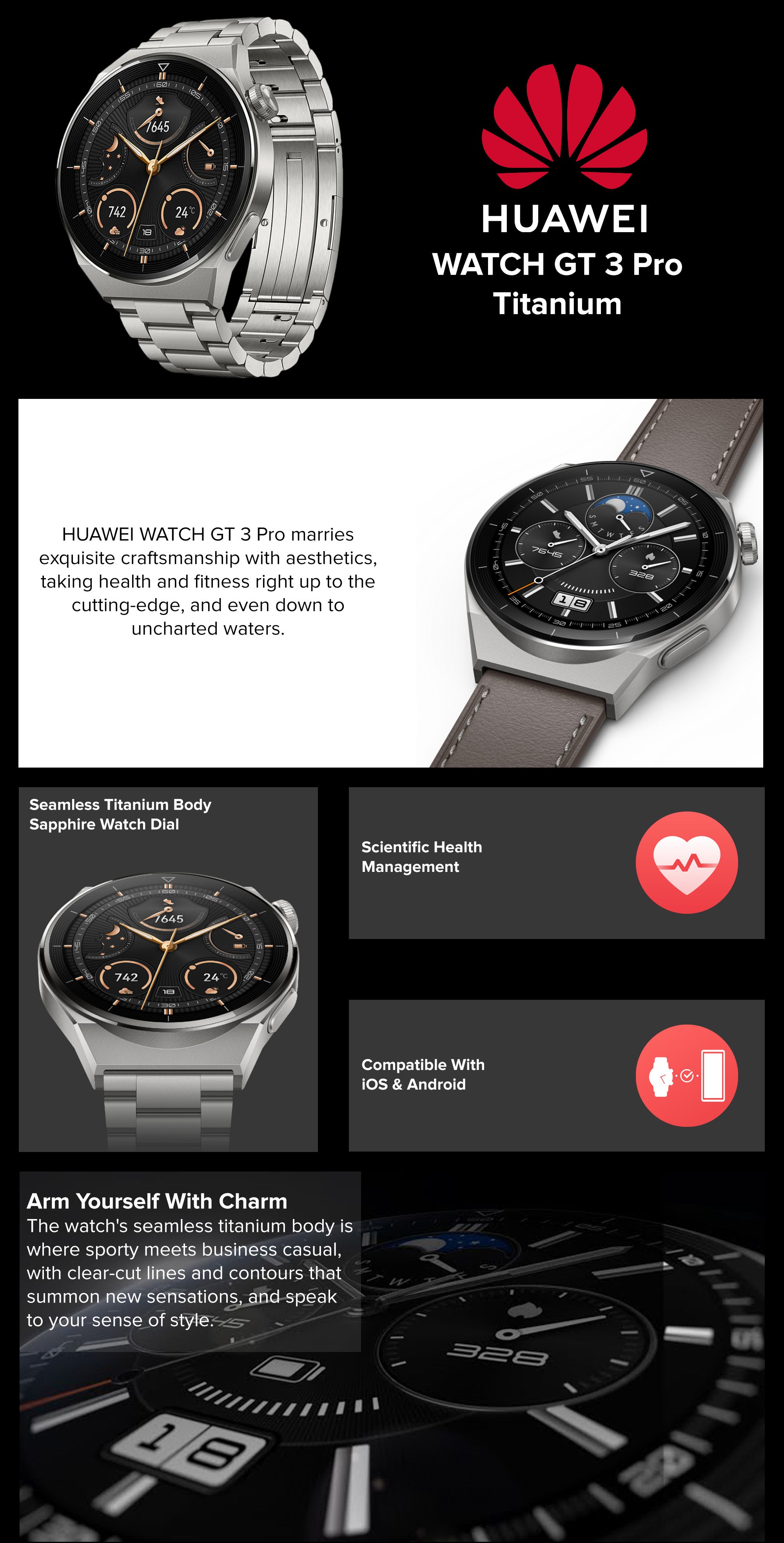 Huawei Watch GT 3 Pro at Best Price Dubai, UAE