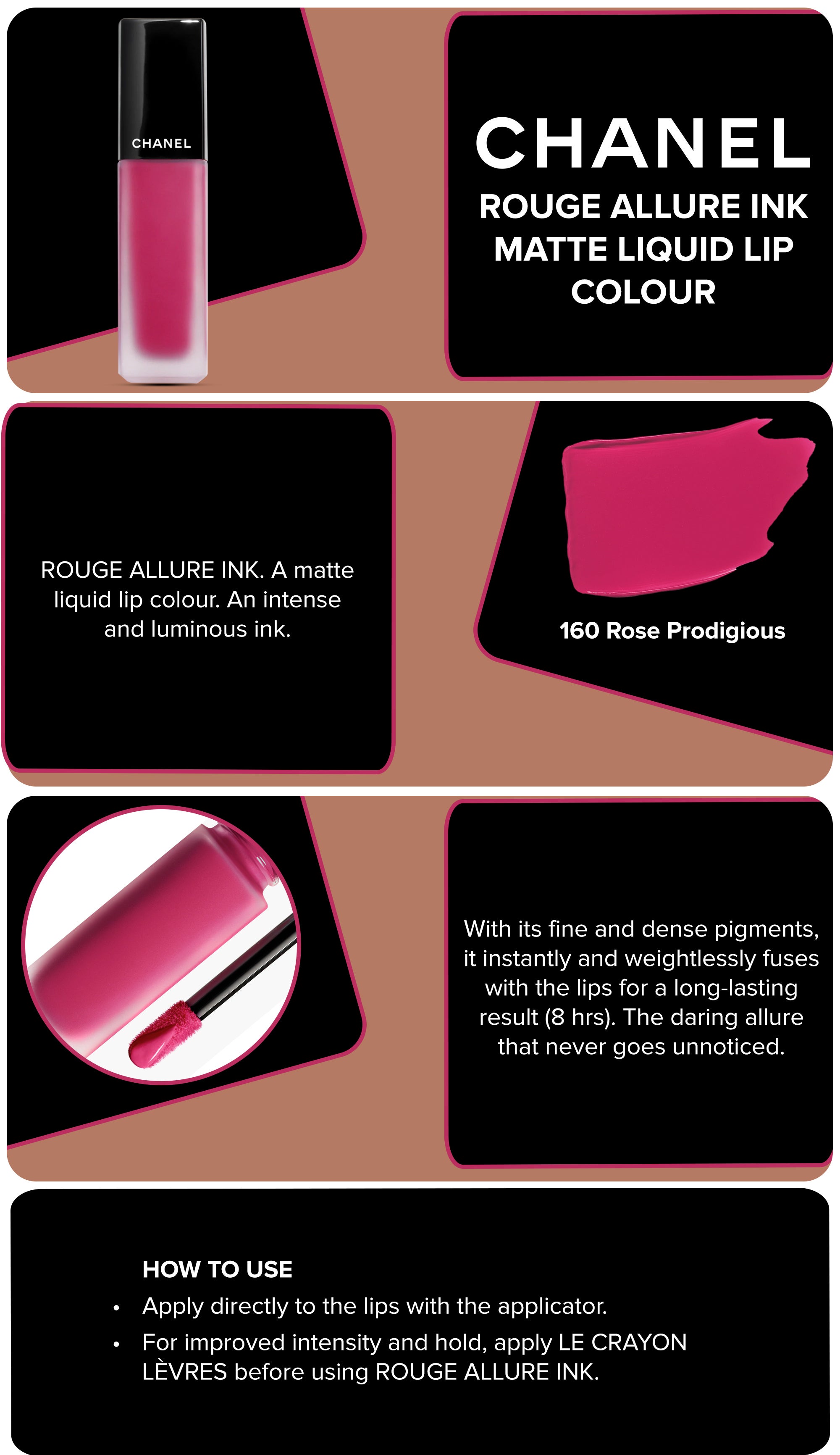 CHANEL pink (ROUGE ALLURE INK) Matte Liquid Lip Colour