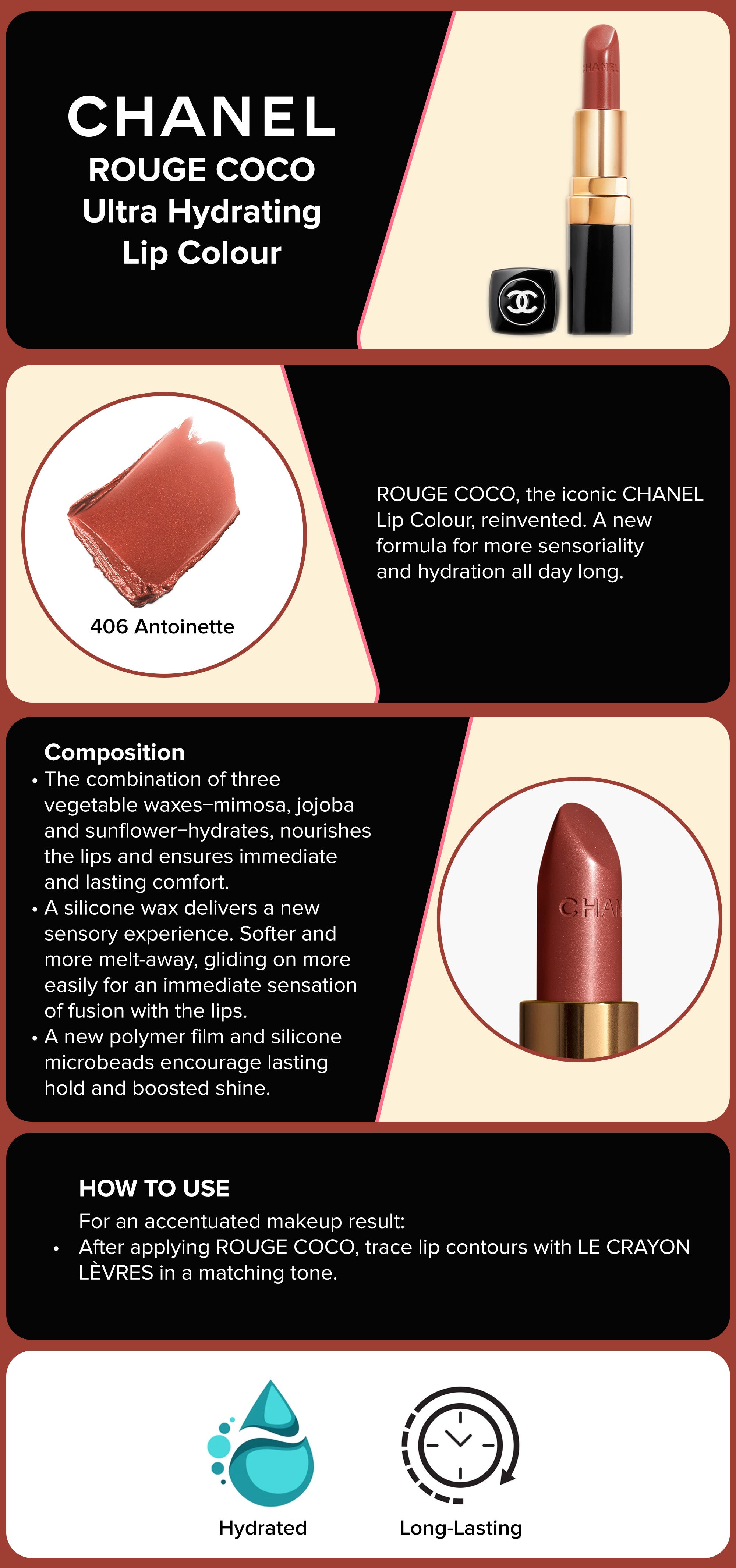Chanel, ROUGE COCO Ultra Hydrating Lip Colour, Lipstick
