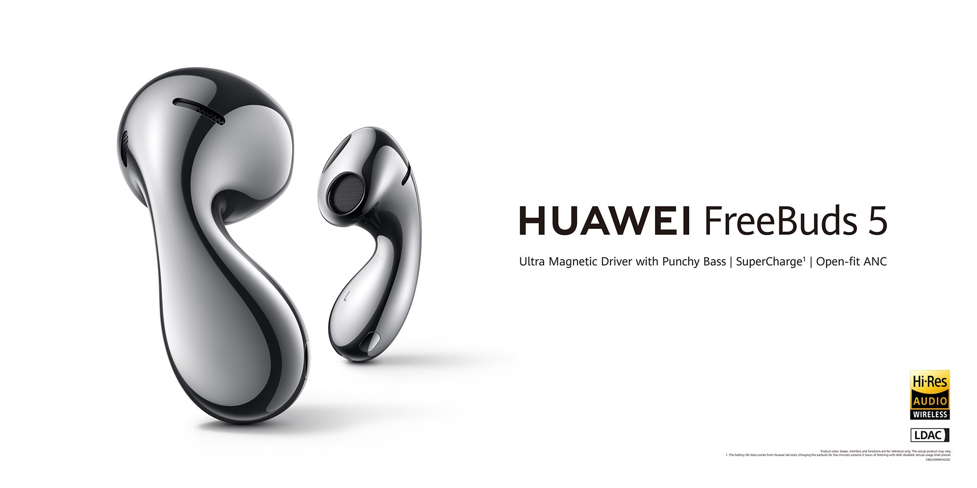 Huawei Freebuds 5 - Frost silver