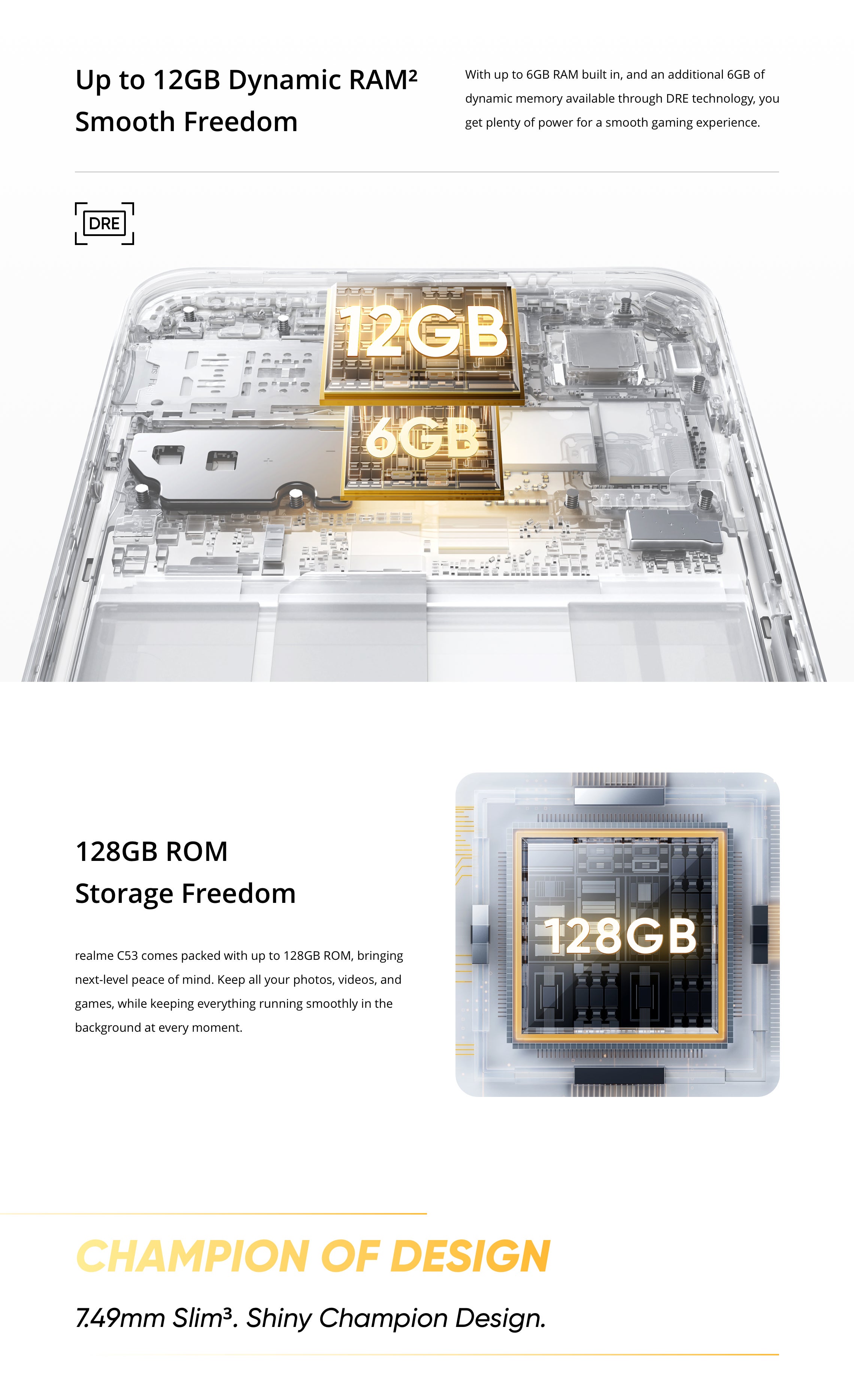 realme C53 Dual SIM Mighty Black 6GB 128GB 4G - Middle East Version UAE