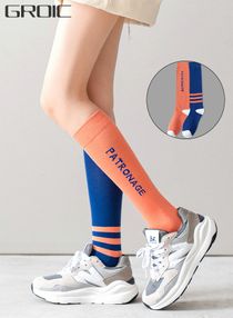 Athletic Compression Socks Designed for Sport Basketball Running Workout Gym,Graduated Circulation Support Knee High Socks,Yoga Women's Calf Socks 