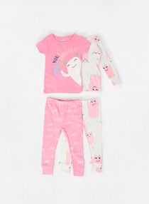 Baby Printed Pyjama Set (Pack of 2) 